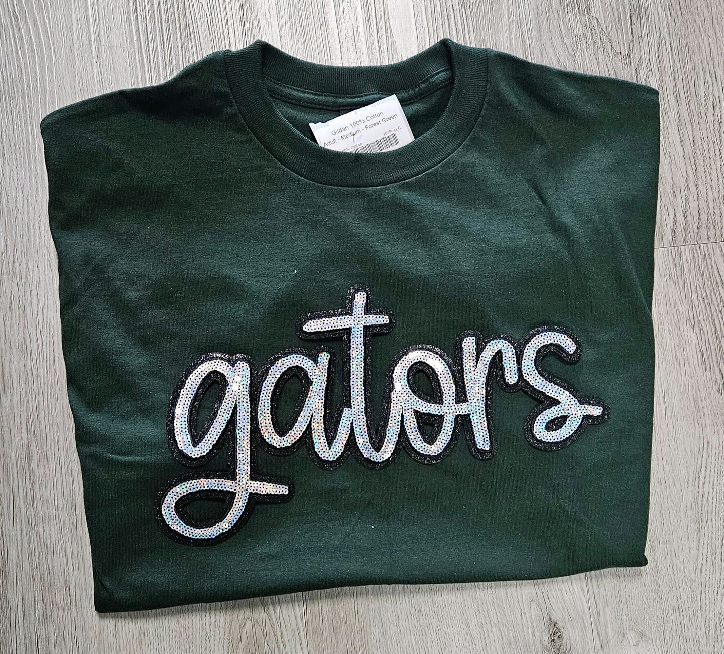 "Gators" 11.6"W X 6.5"H Mascot Sequin Patch