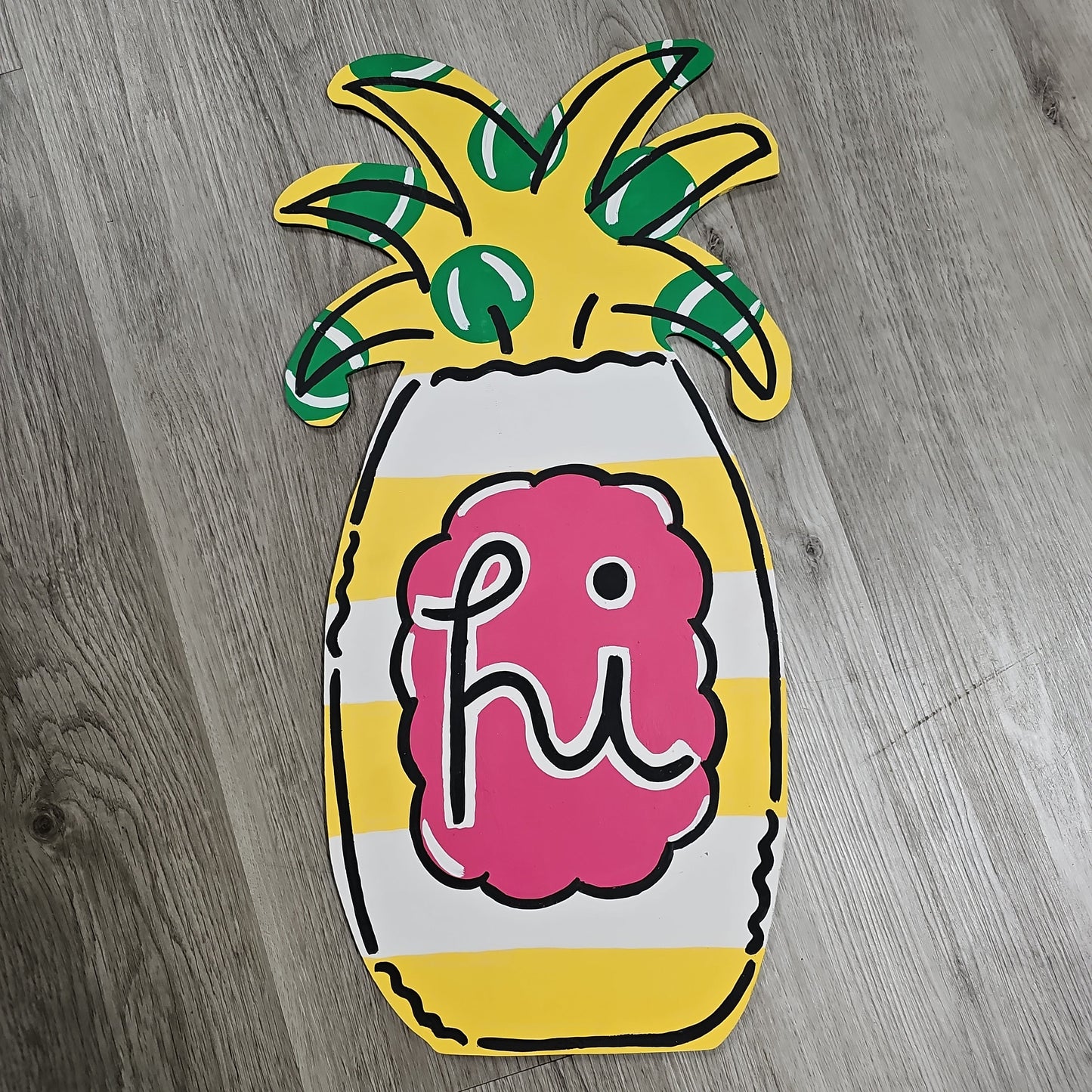 Skinny Tall Whimsy Pineapple