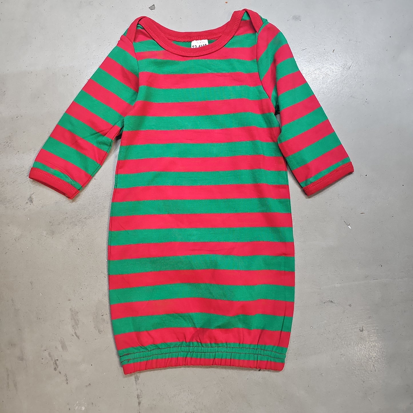 Layette Red/Green Stripe