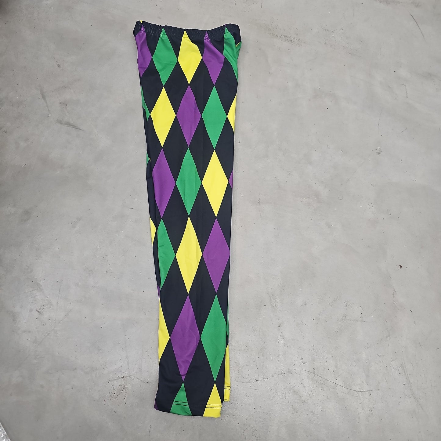 Mardi Gras Black Harlequin Leggings (Youth)