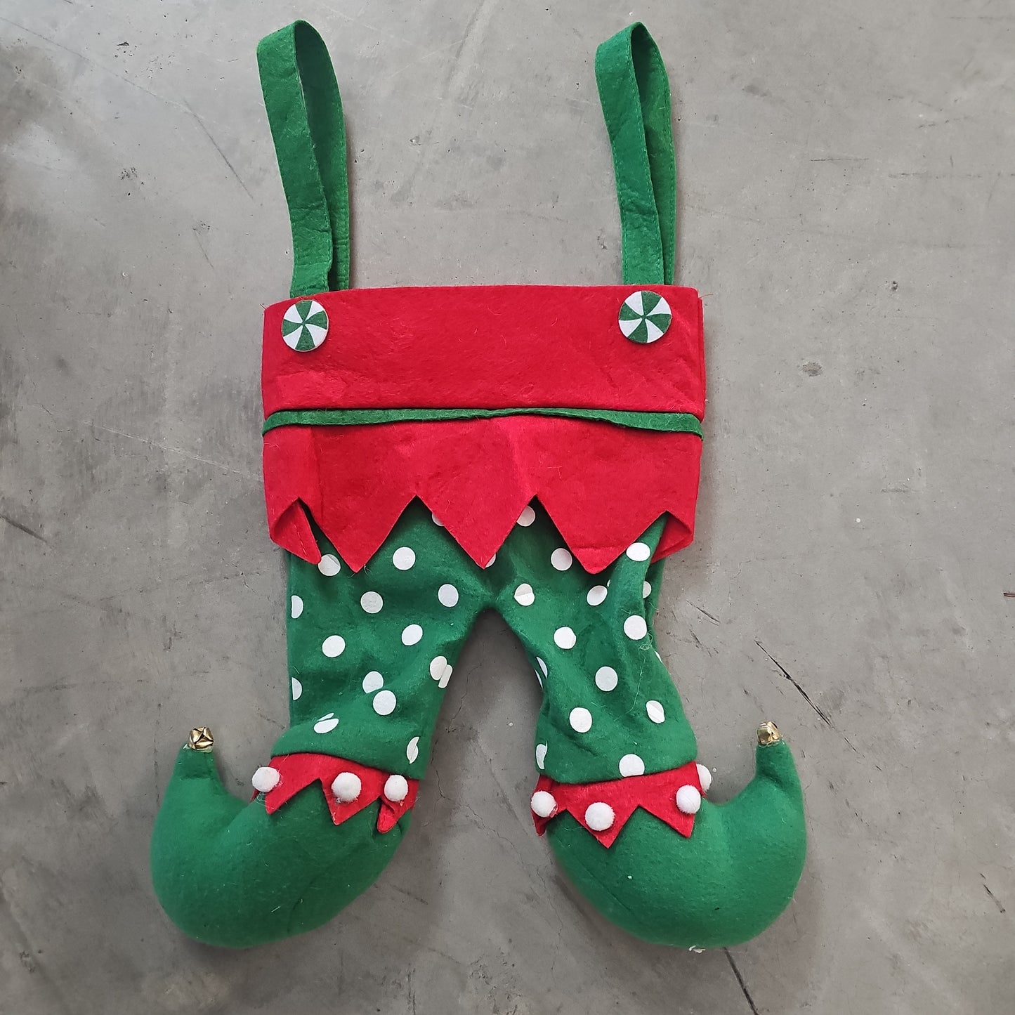 Elf Pant Stocking Red Striped