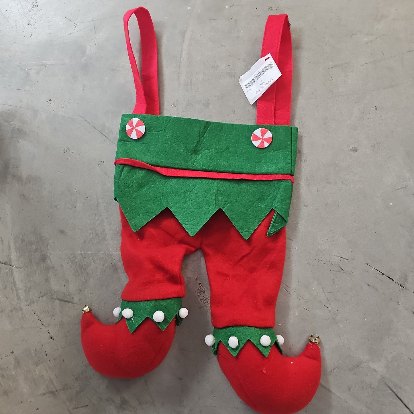 Elf Pant Stocking Red Striped