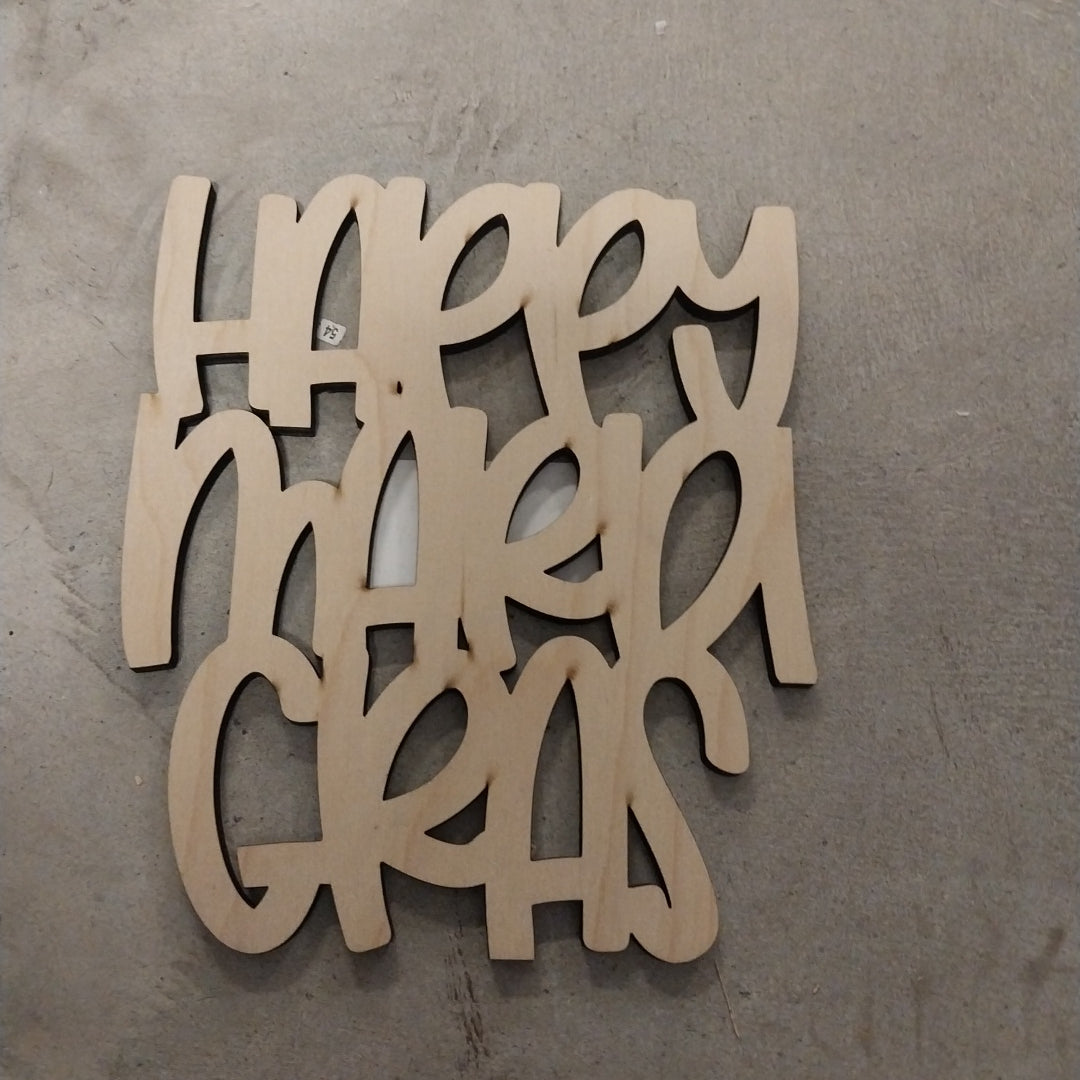 HAPPY MARDI GRAS Words