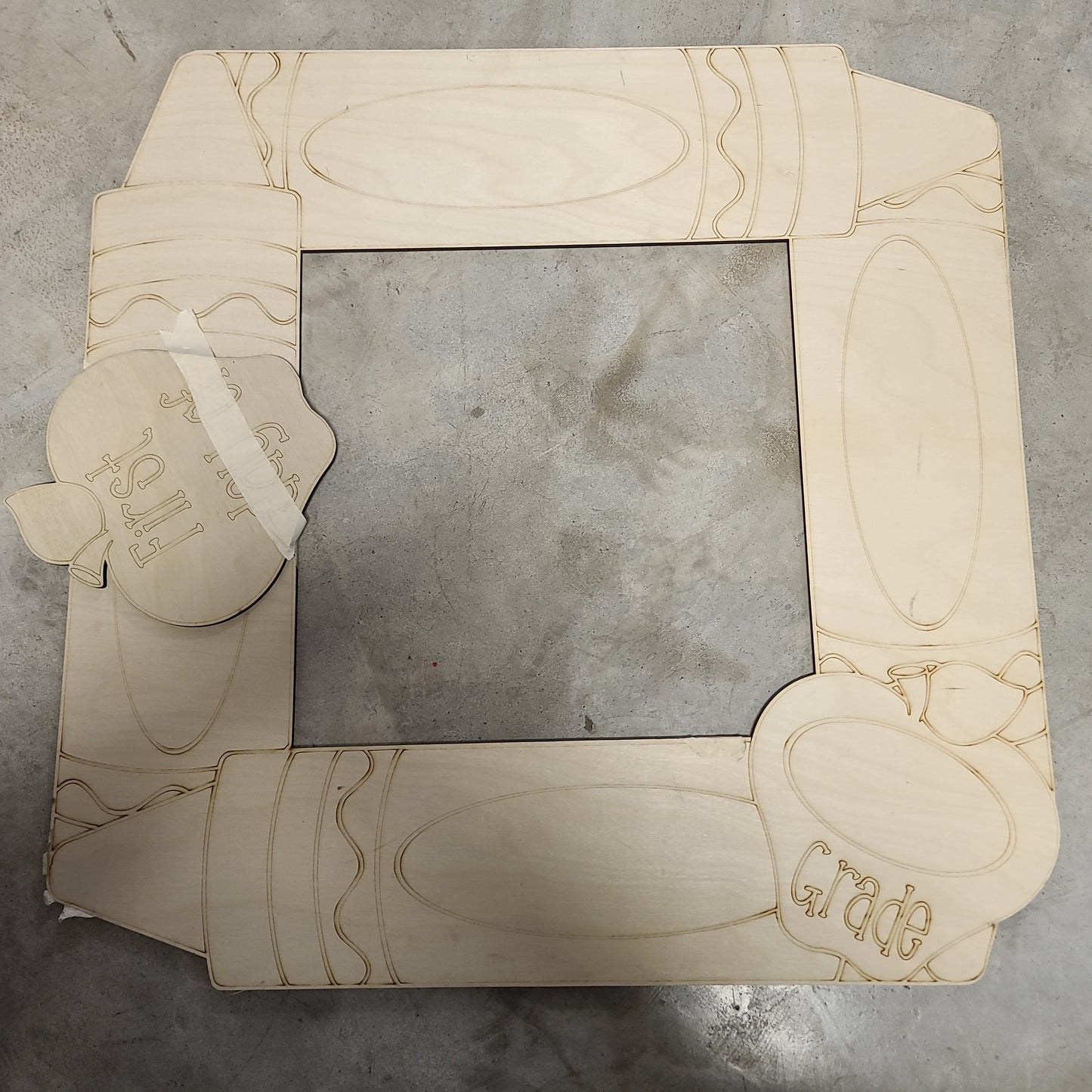 Back to School Coloring Frame