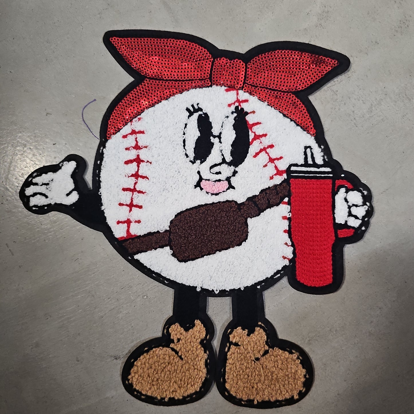 Baseball Girl with Stanley Chenille Patch