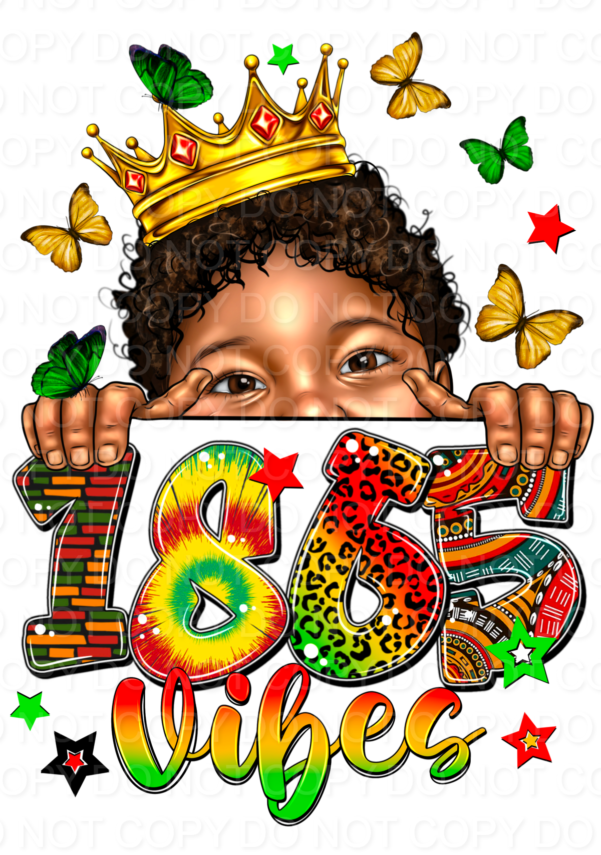 1865 Vibes Afro Peekaboo - Boy (Direct To Film)