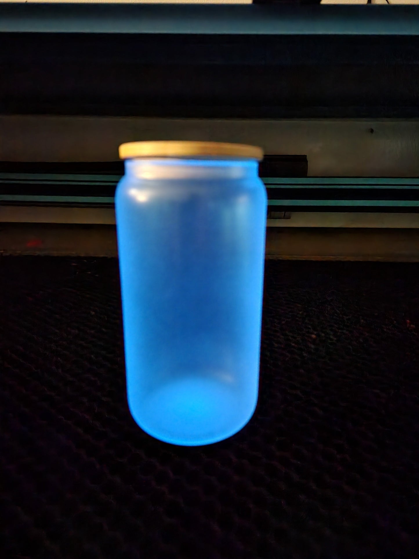 Sublimation Glow in the Dark Glass Tumbler