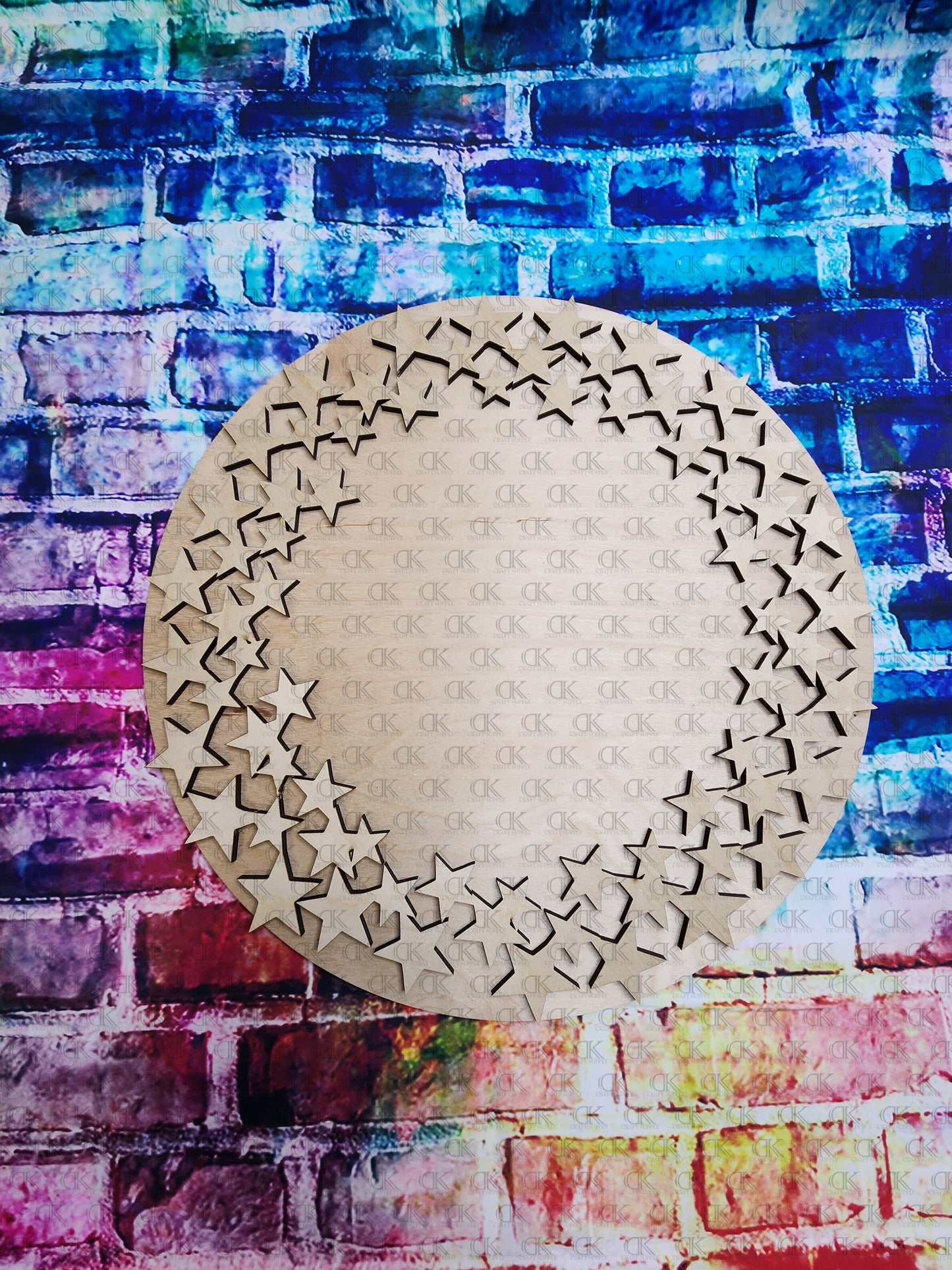 Circle of Stars Layered Round