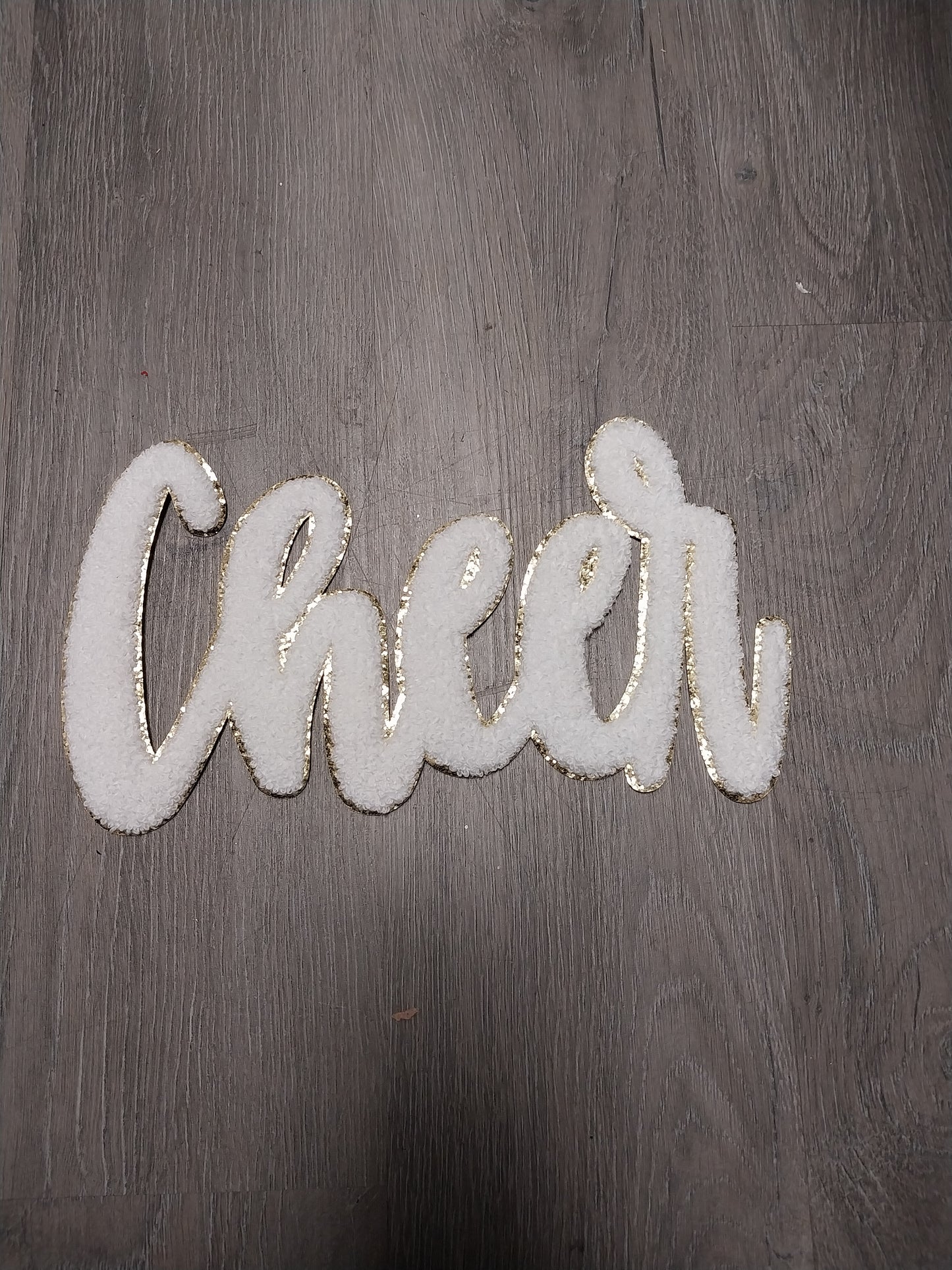 Chenille Cheer Word Patch