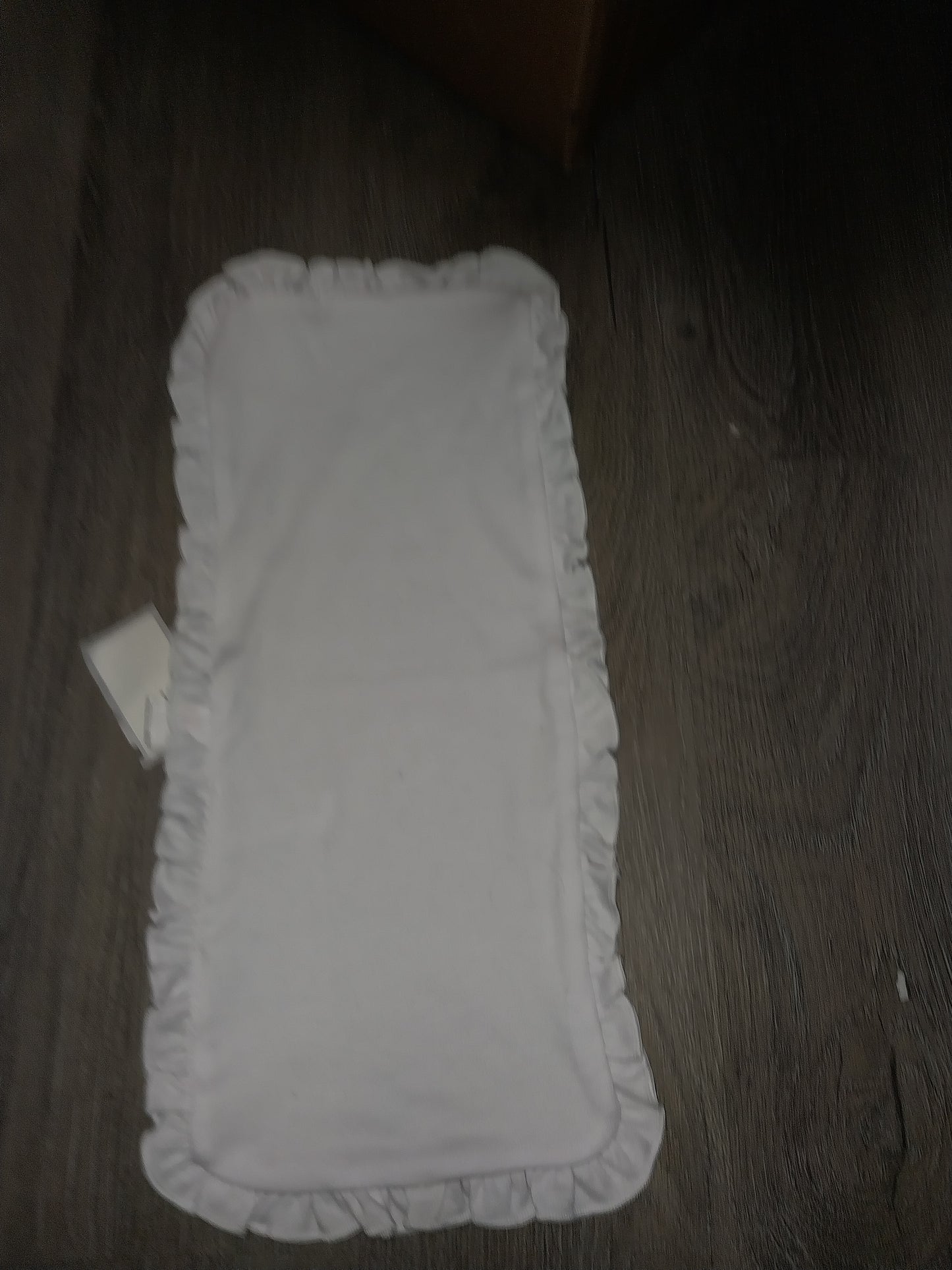 Sublimation Ruffle Burp Cloth