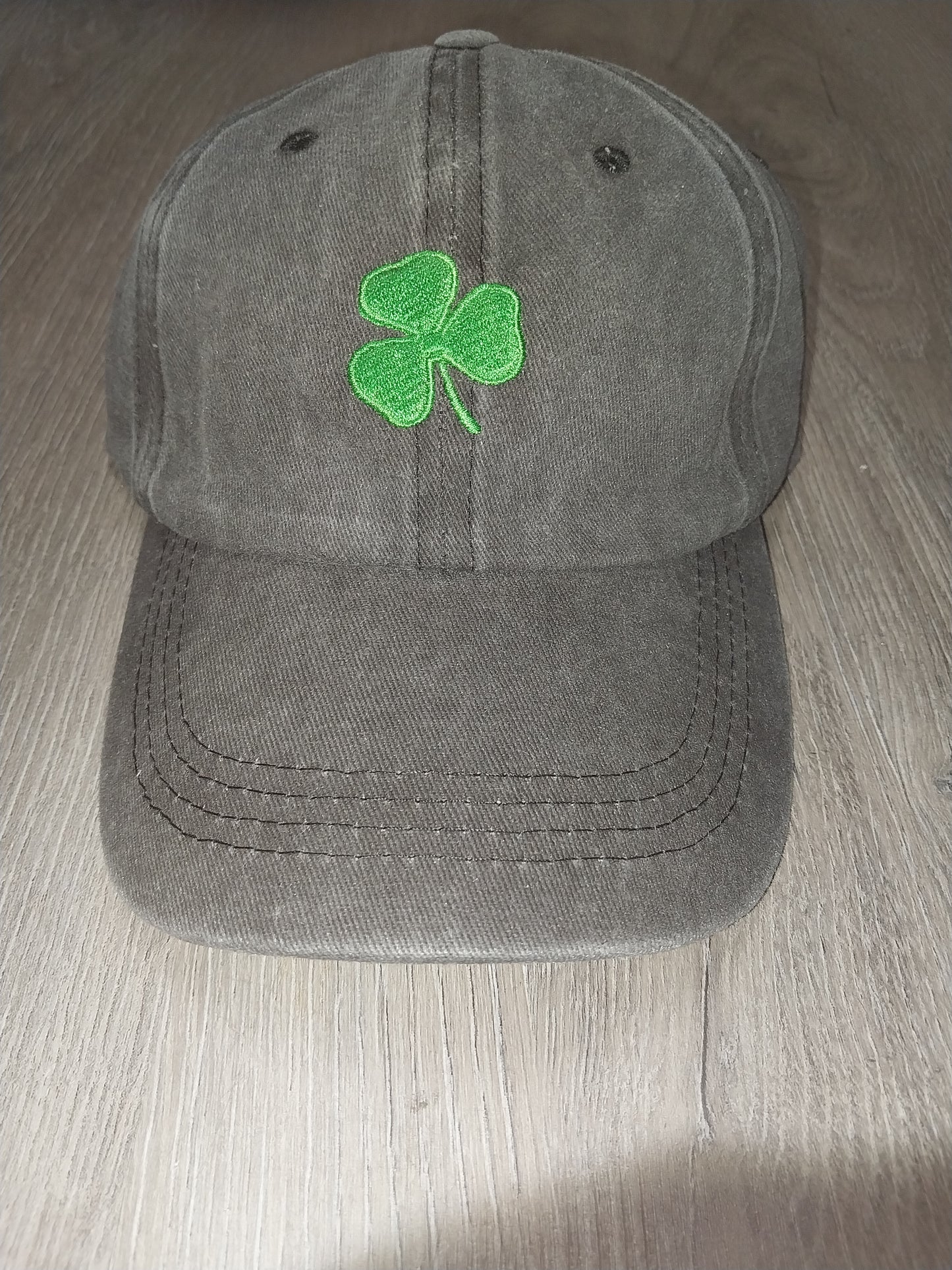 St. Patrick Embroidered Black W/Clover