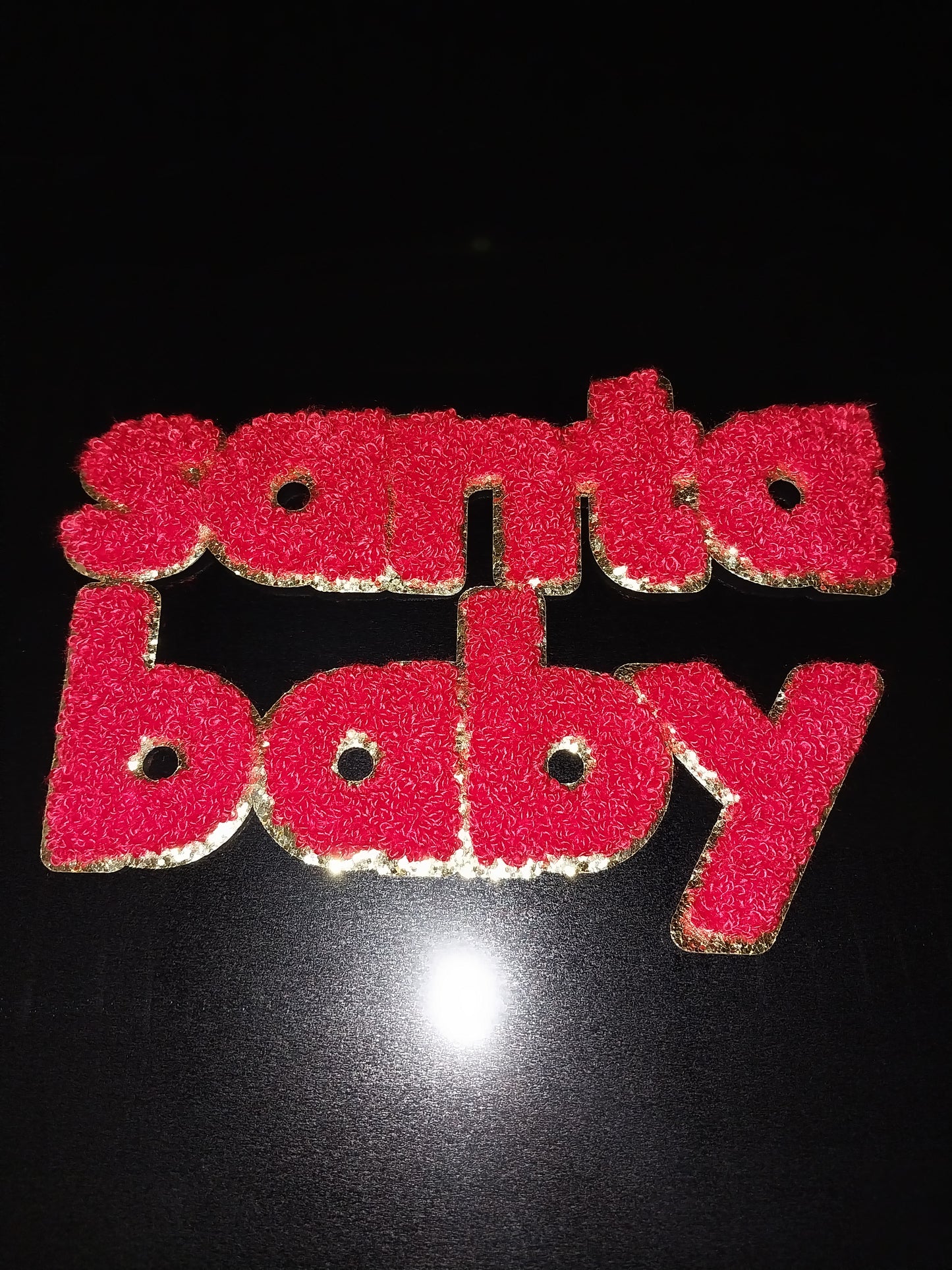Santa Baby Chenille Patch (Youth 6.5X4.5)