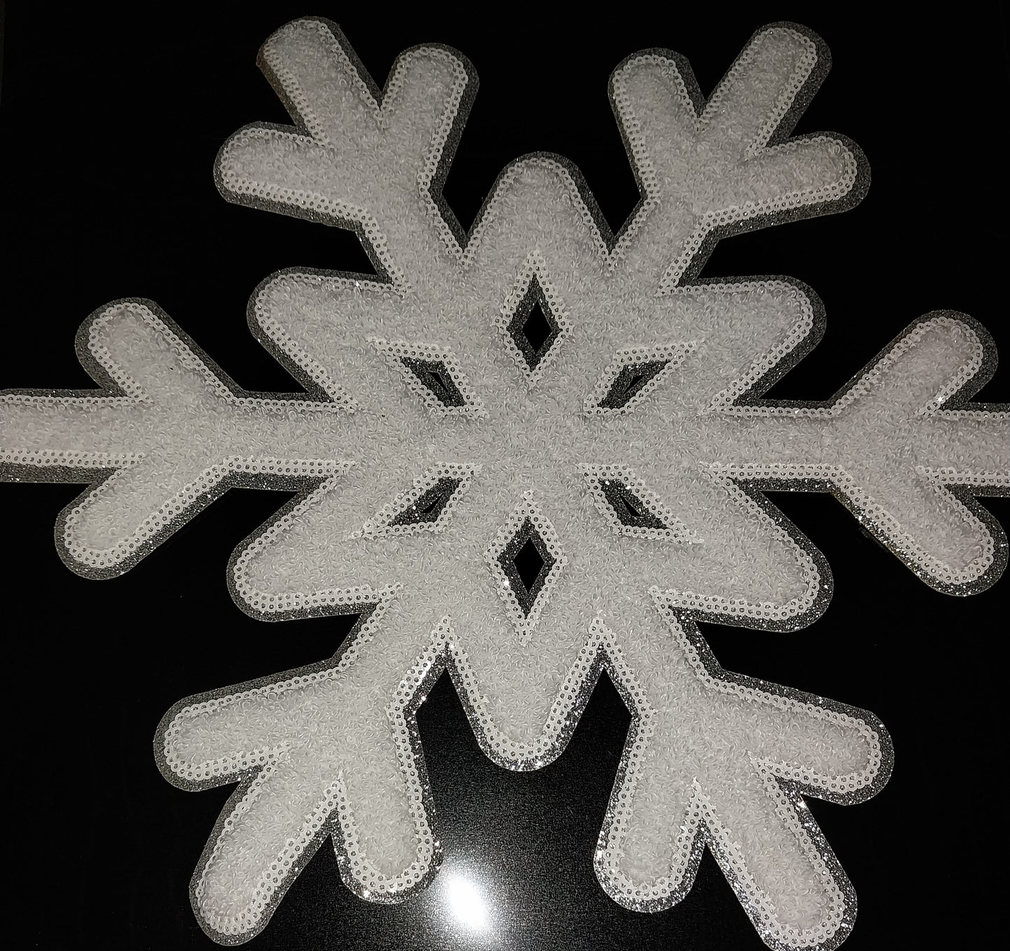 Snow Flake Chenille Patch