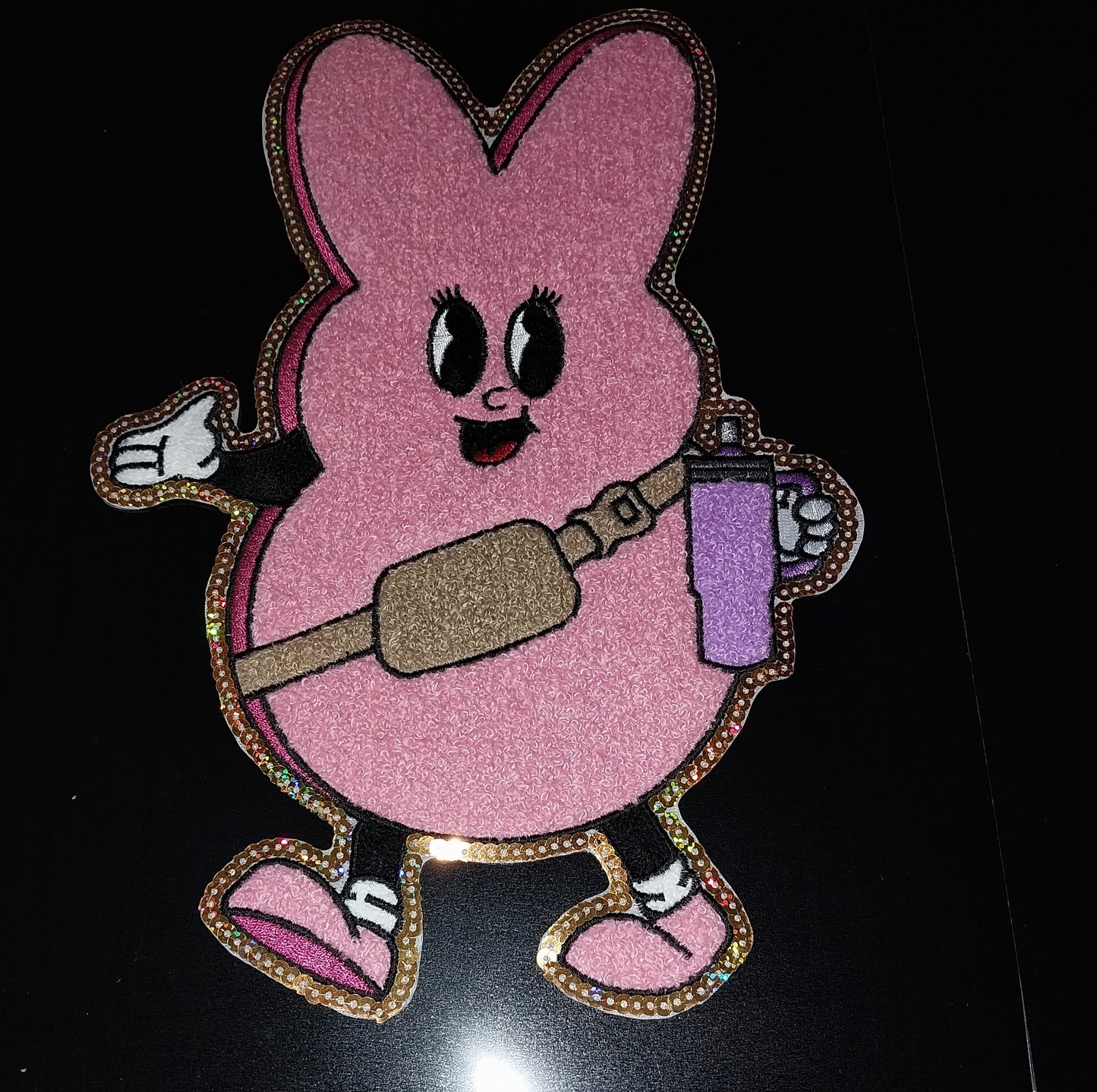 Walking Bougee Peep Chenille Patch