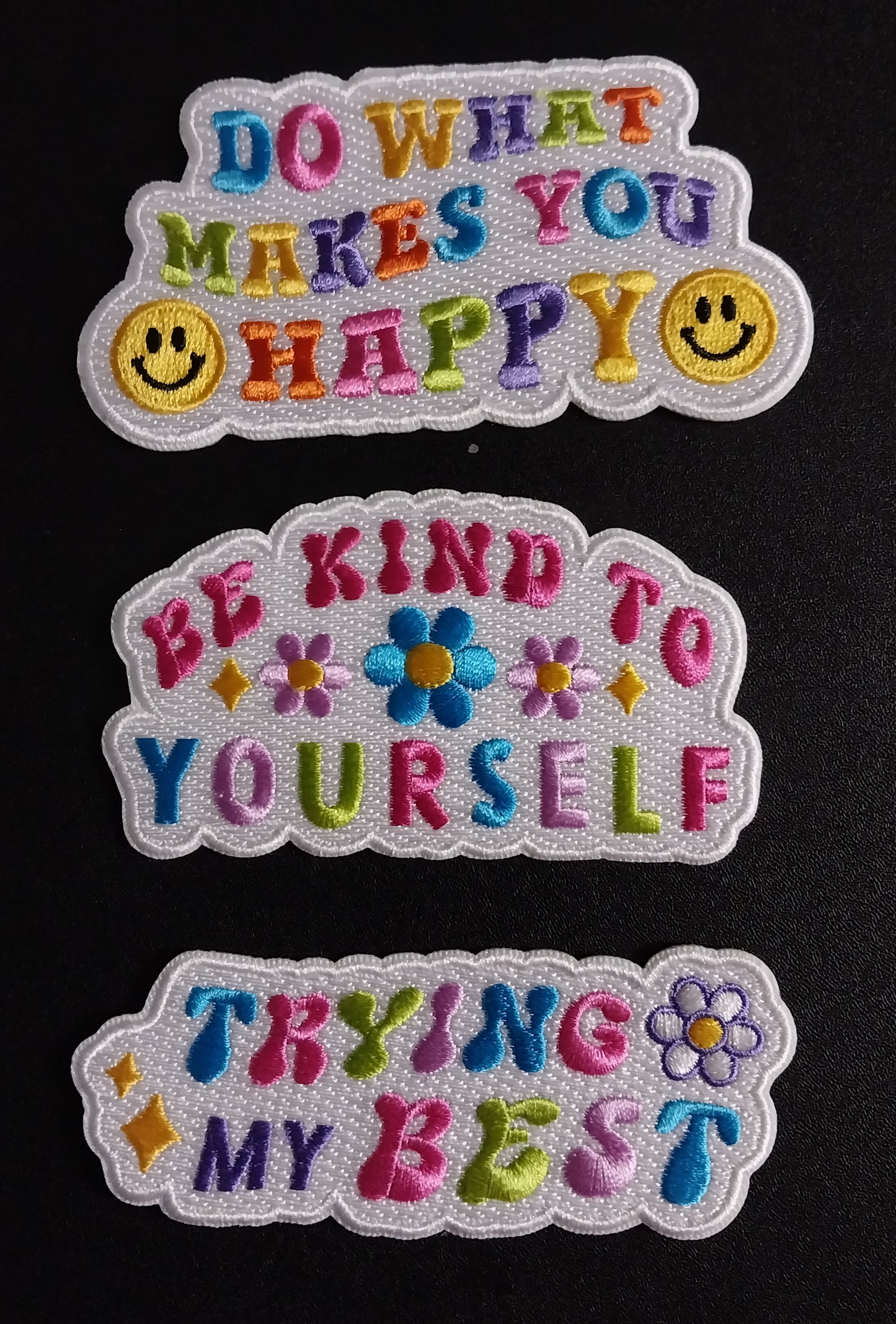 Embroidered Patch - Positivity Quote