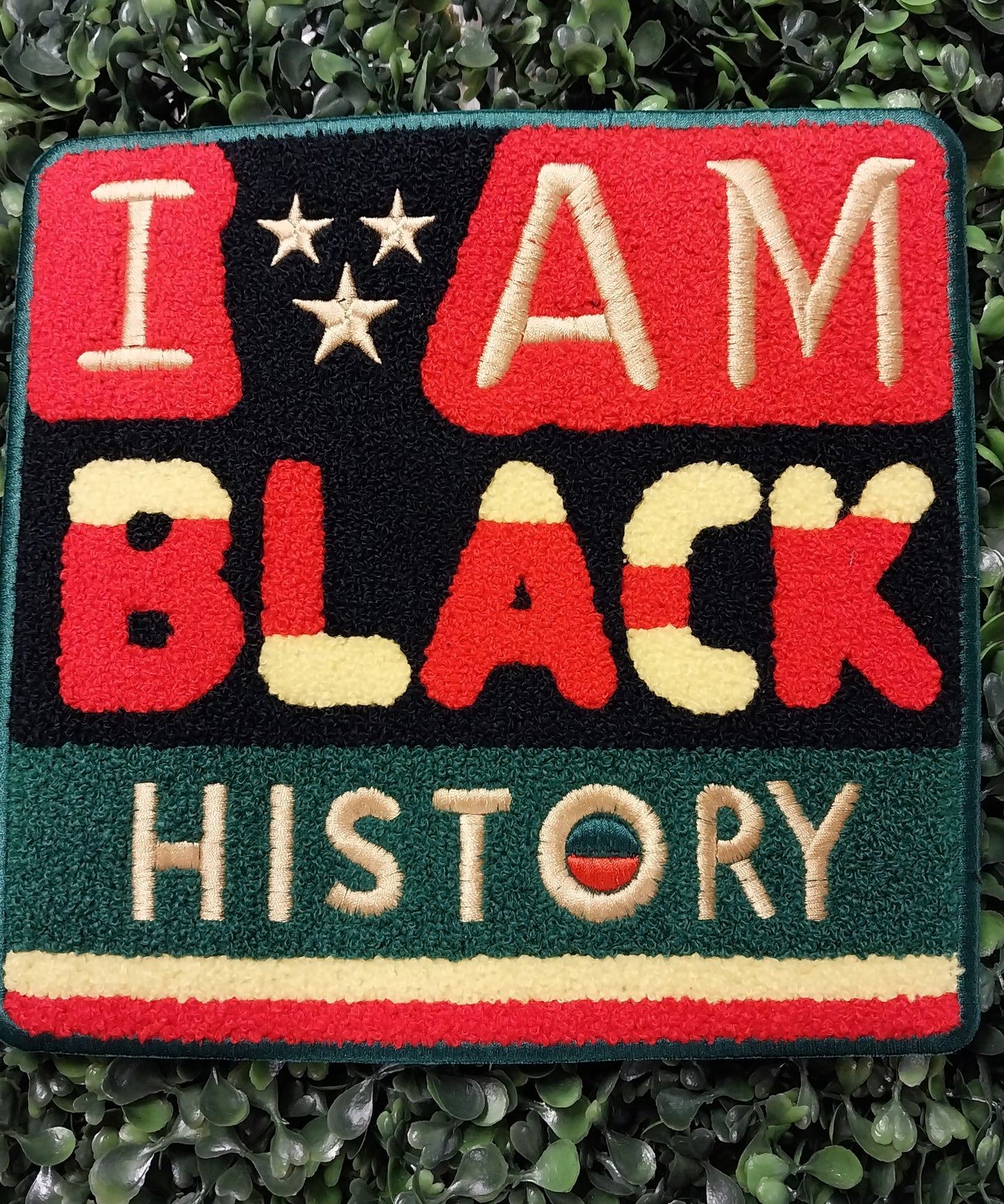 I AM BLACK HISTORY Chenille Patch