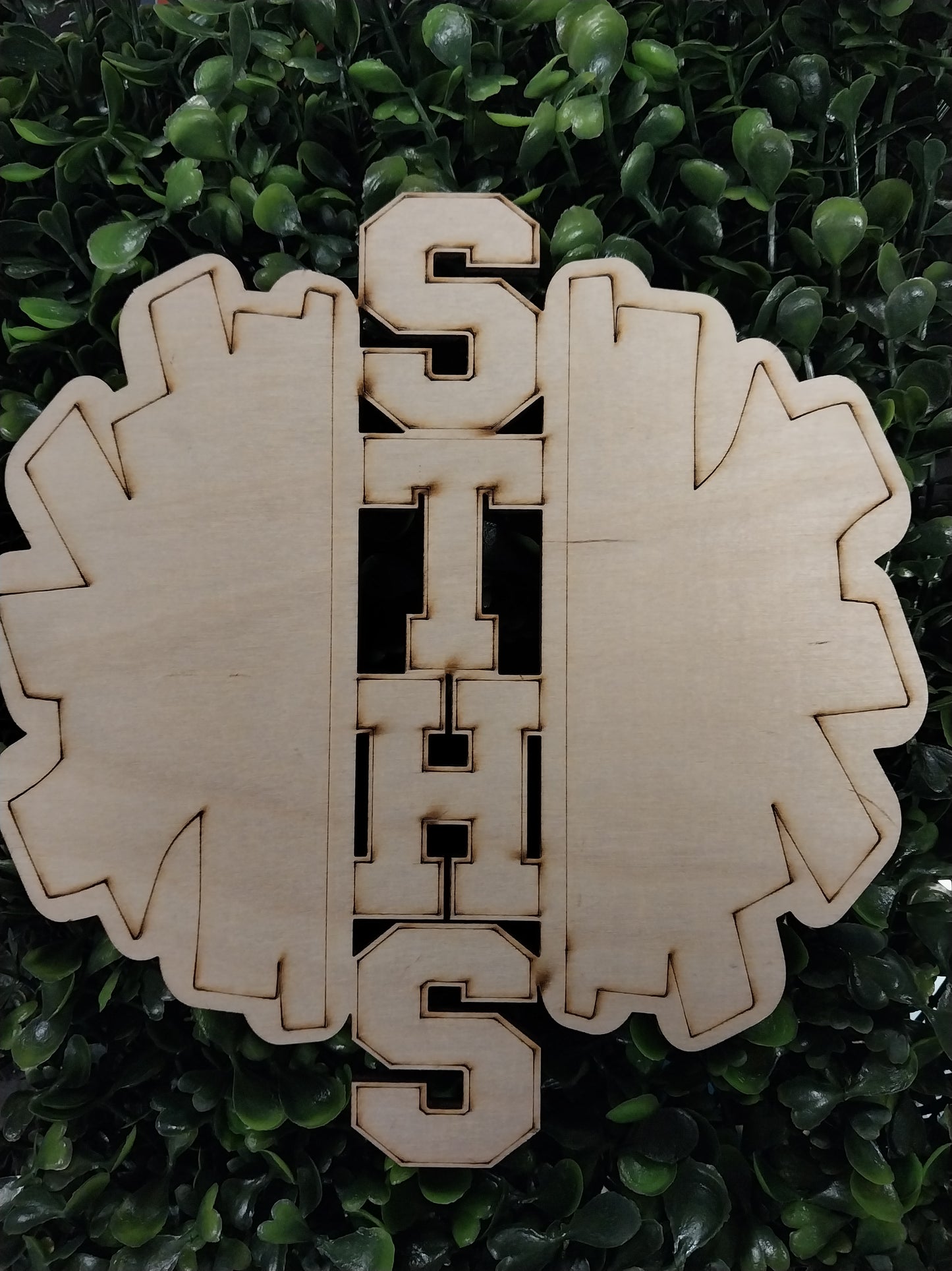 Custom School Initials 7"
