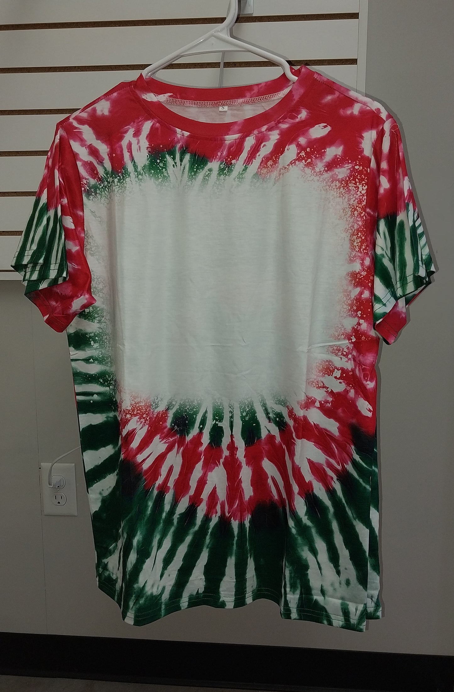 Christmas Tie Dye Sublimation BLANK FAUX BLEACHED Tank TOP