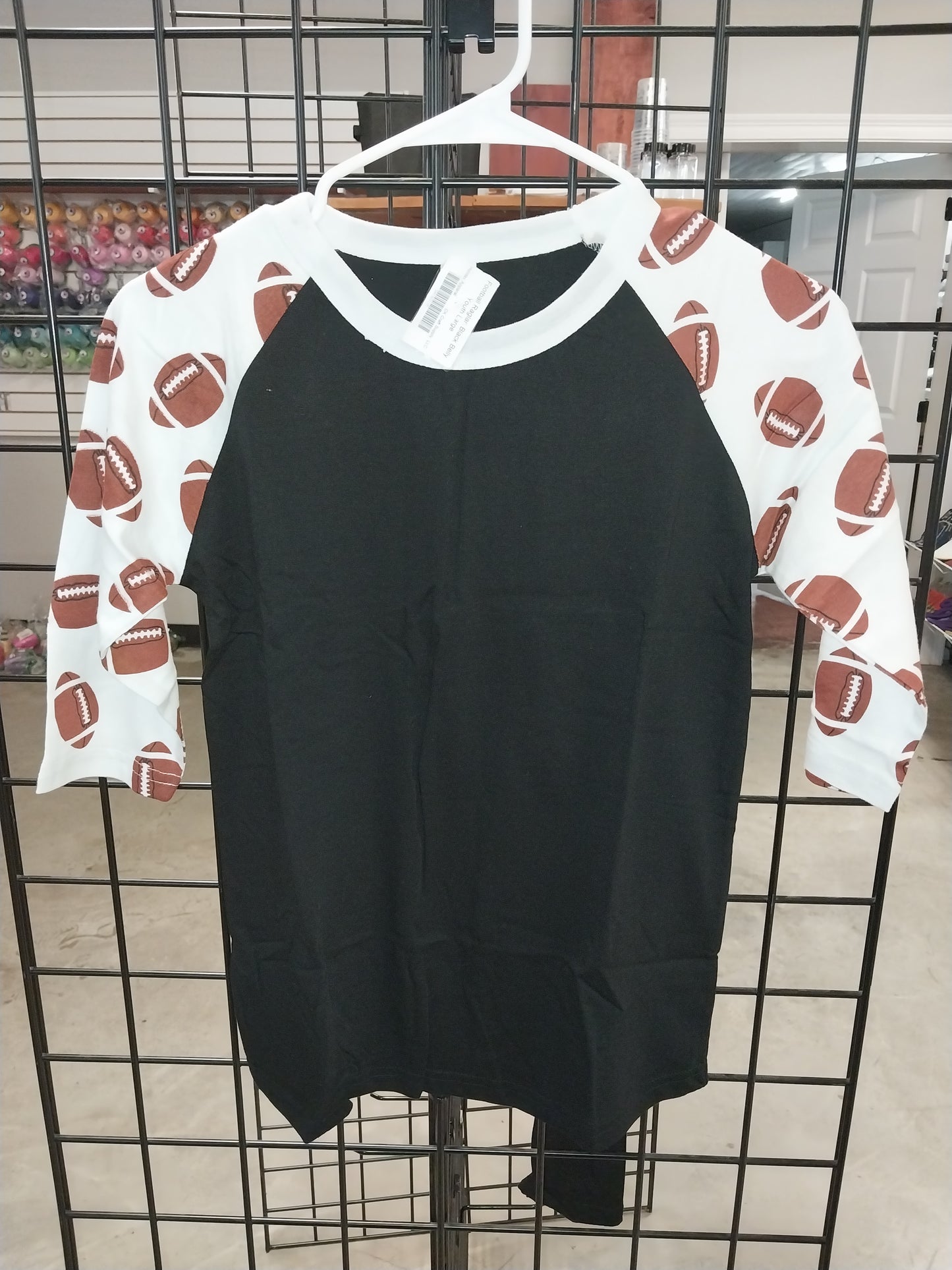 Football Raglan Black Belly