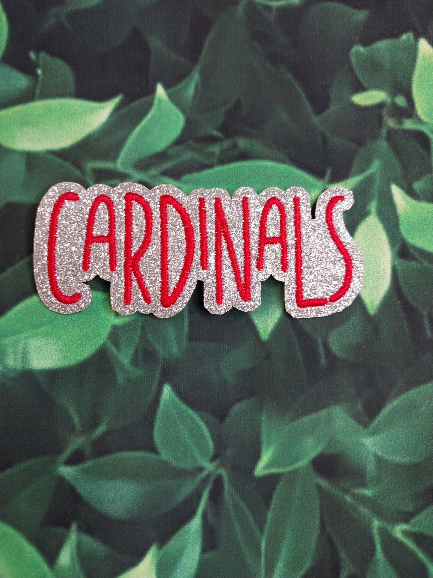 Cardinals Embroidered/Glitter Patch