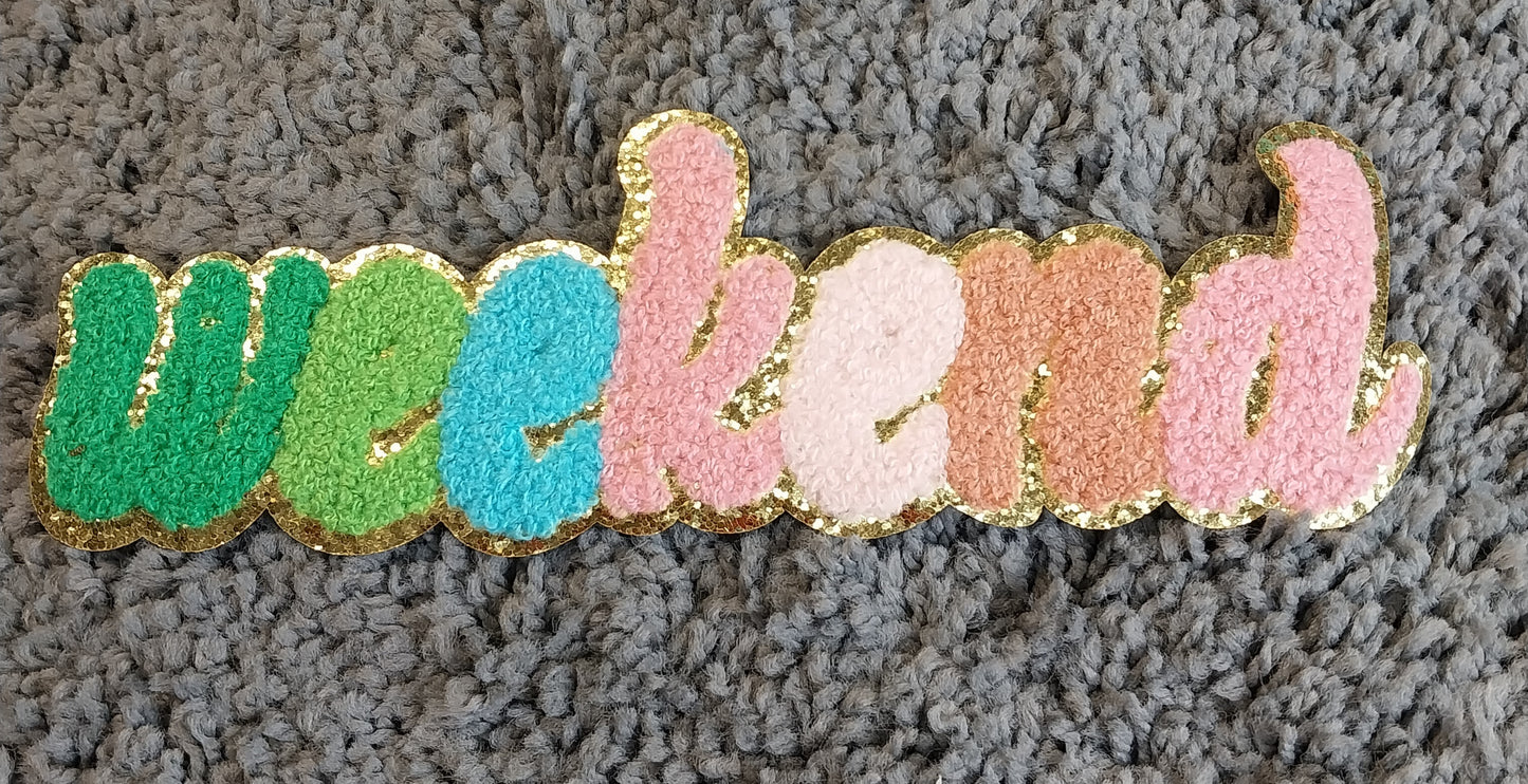 Weekend - Chenille Patch