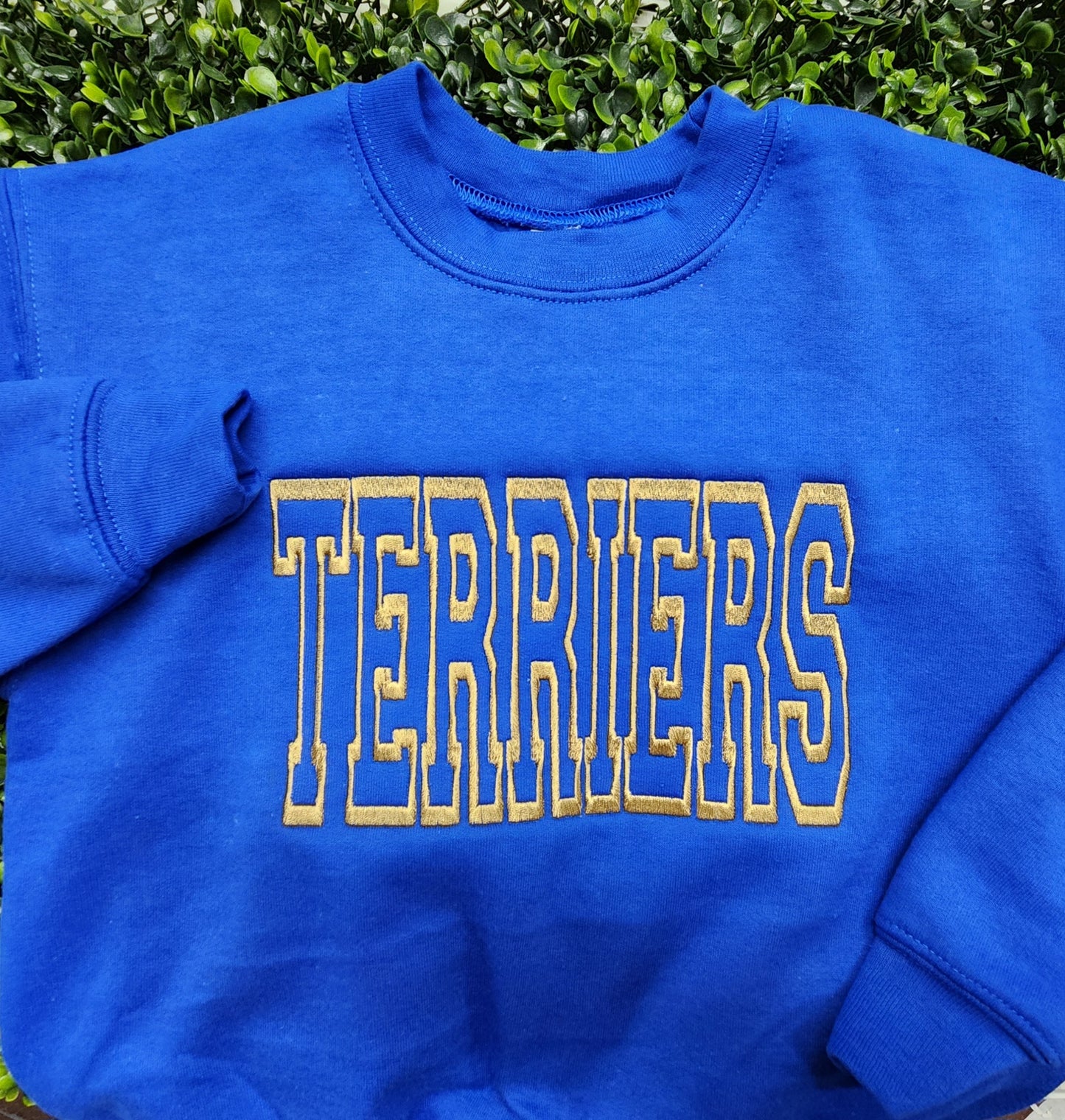 Embroidery Sweatshirt Collegiate Font Pre-Order