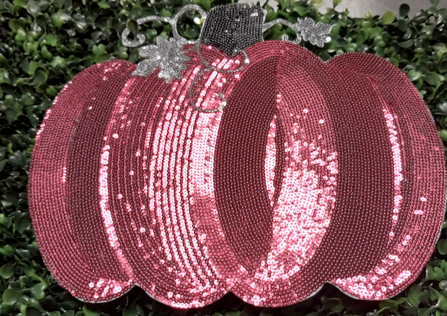 Pumpkin Sequin Patch