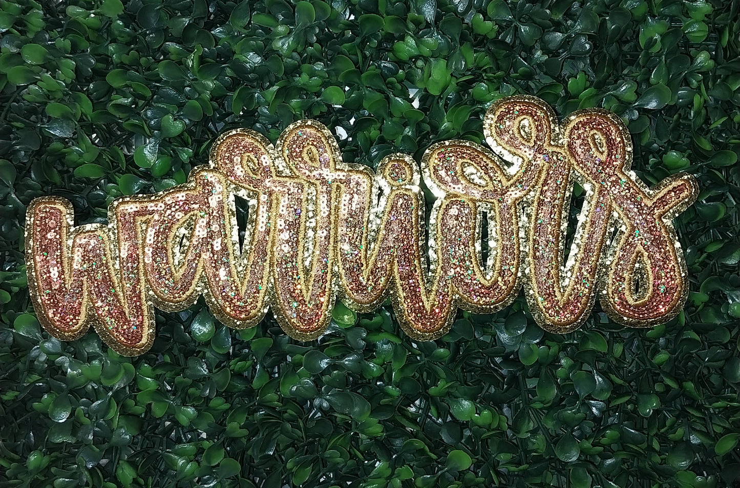 Warriors Sequin Warriors Patches