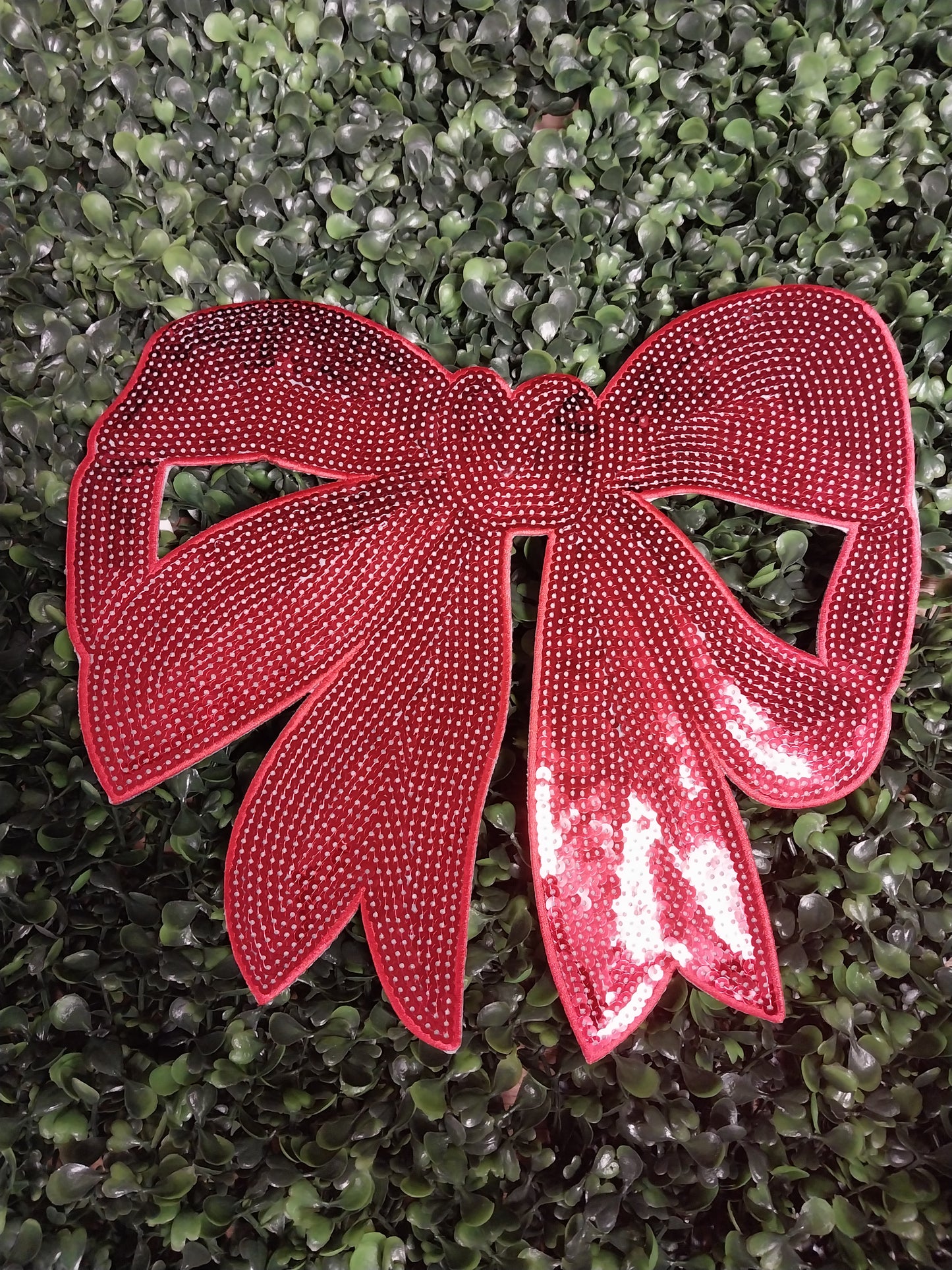 Sequin Bow Patch 11"