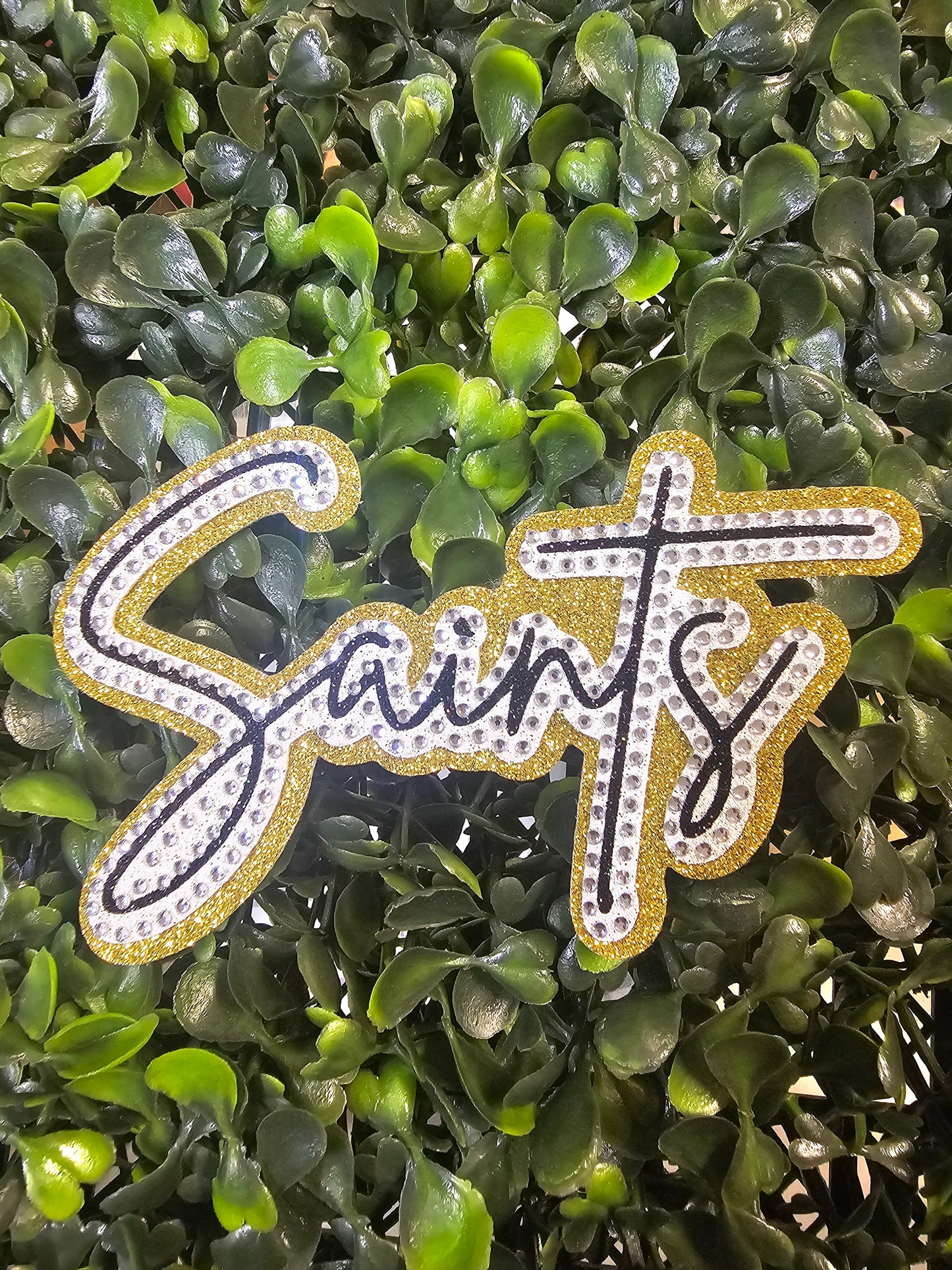 3D Glitter Mascot Rhinestone Hat Patch