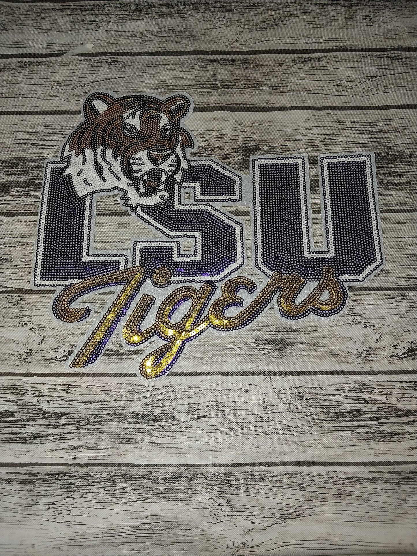 LSU Tigers Sequin Patch