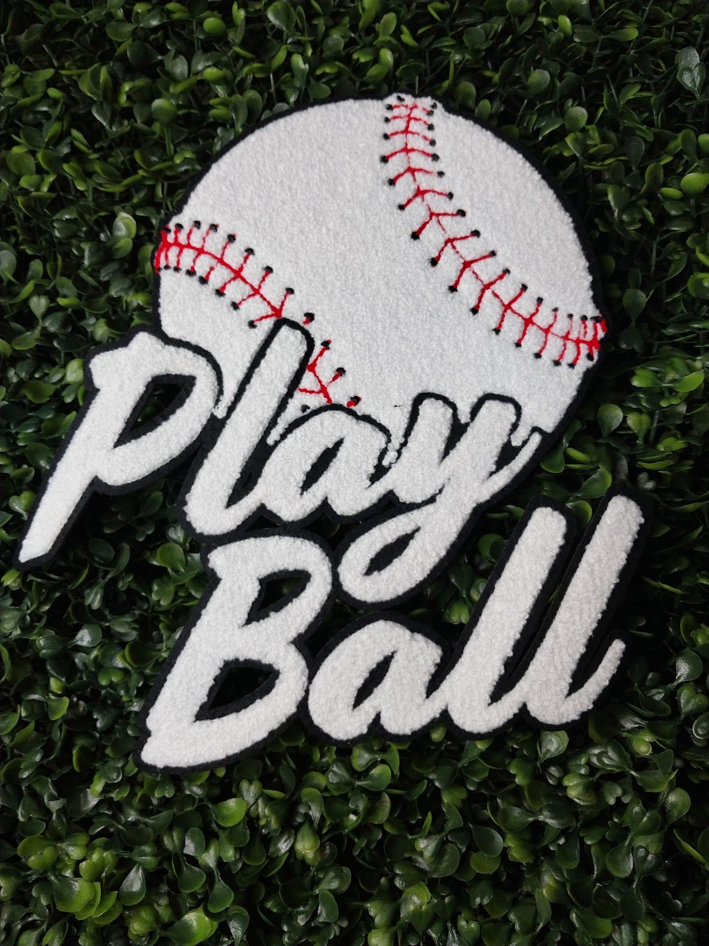 Play Ball W/Basetball Sequin Patch
