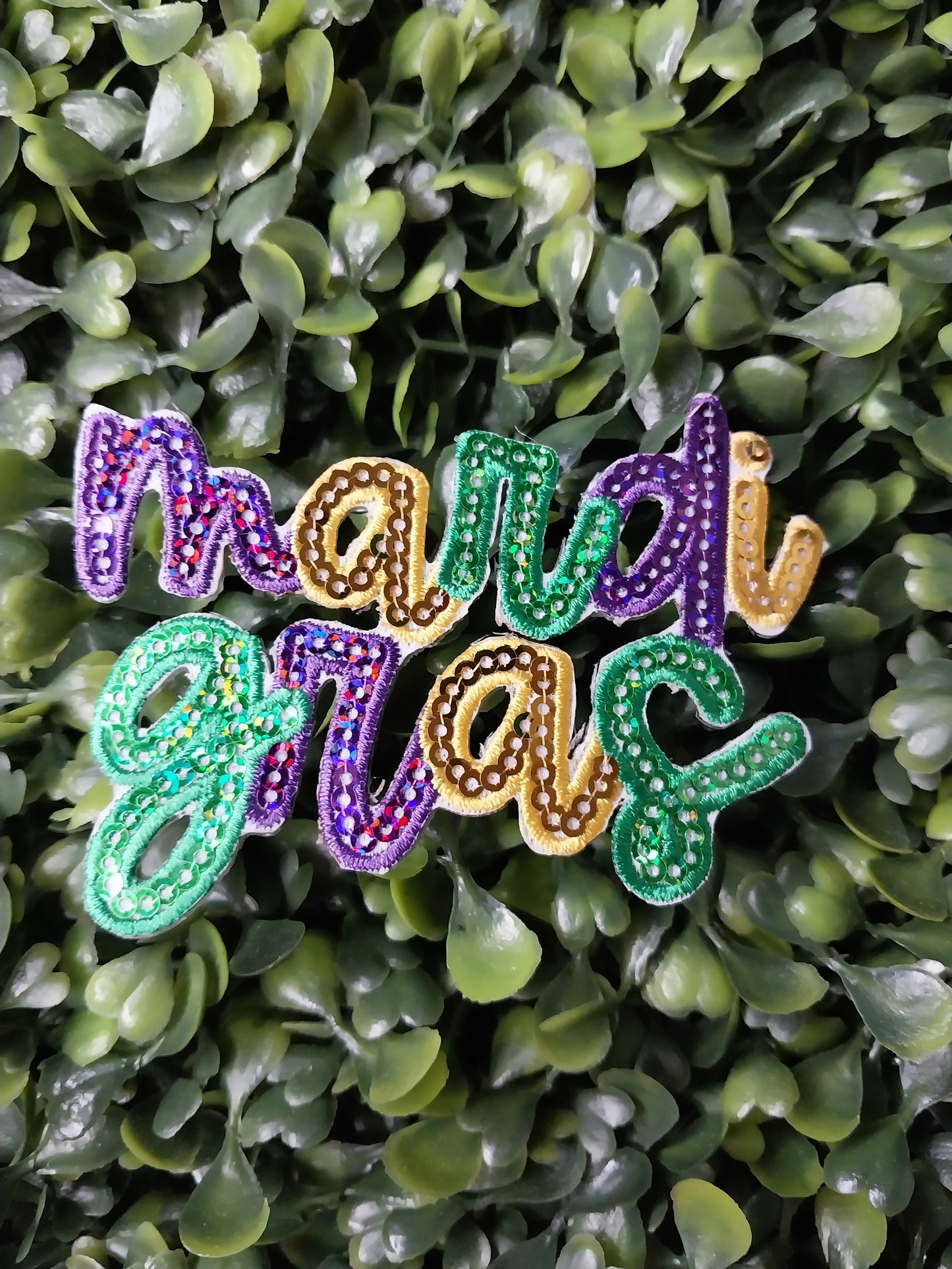 Mardi Gras - Sequin/Embroidered Hat Patch