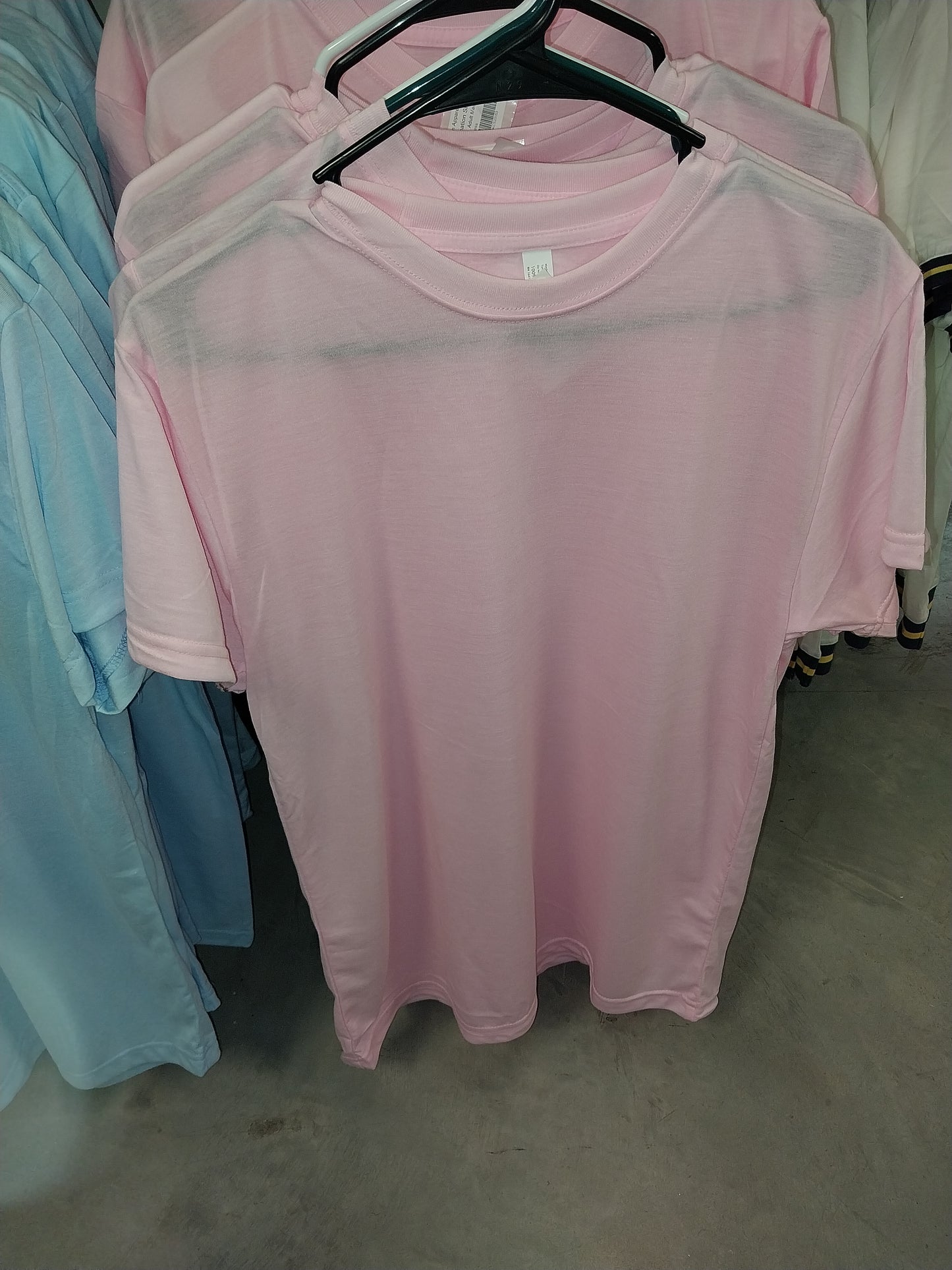 Light Pink Sublimation DK Polyester T-Shirts