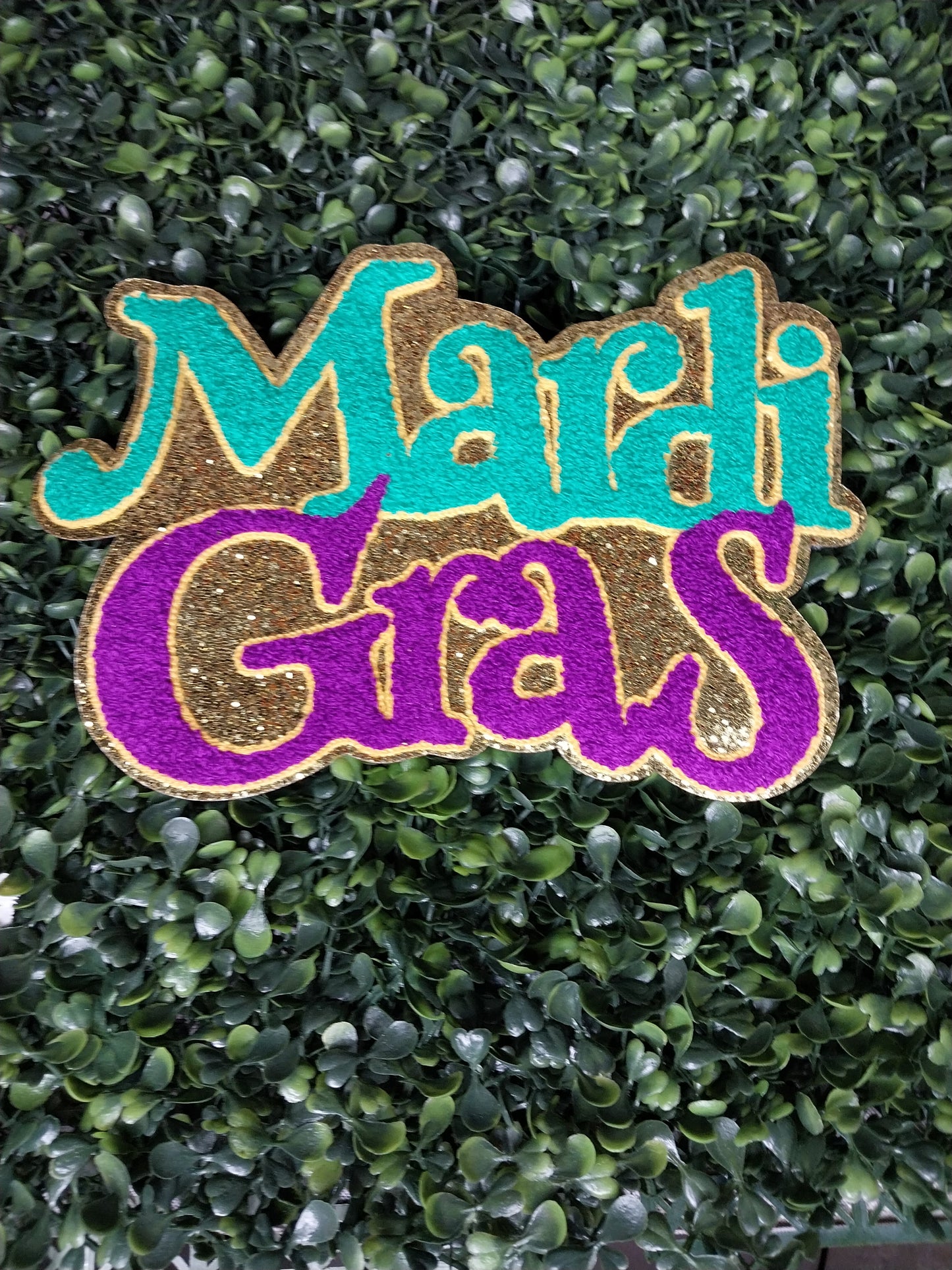 Mardi Gras ChenillePatch