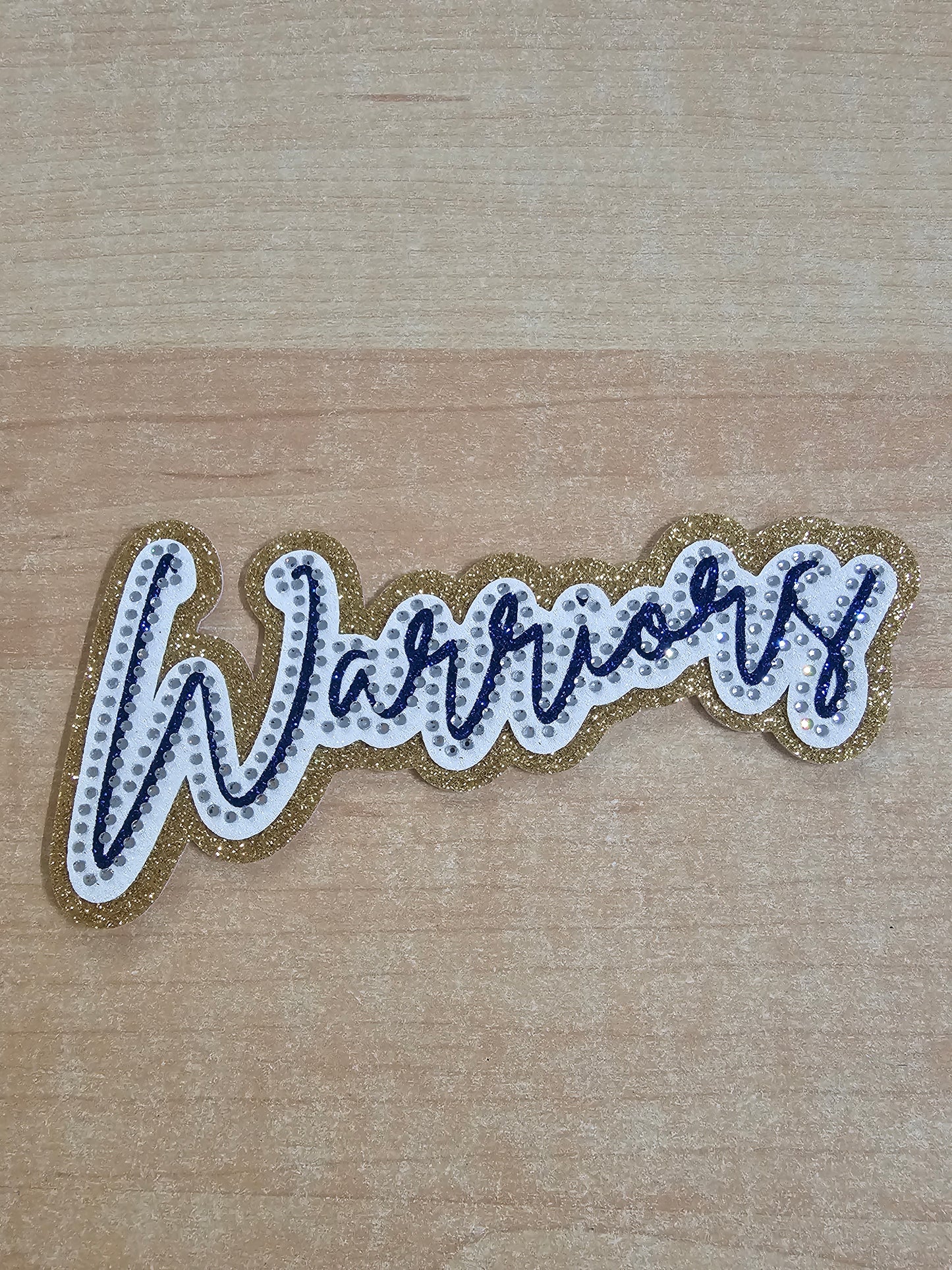 3D Glitter Mascot Rhinestone Hat Patch