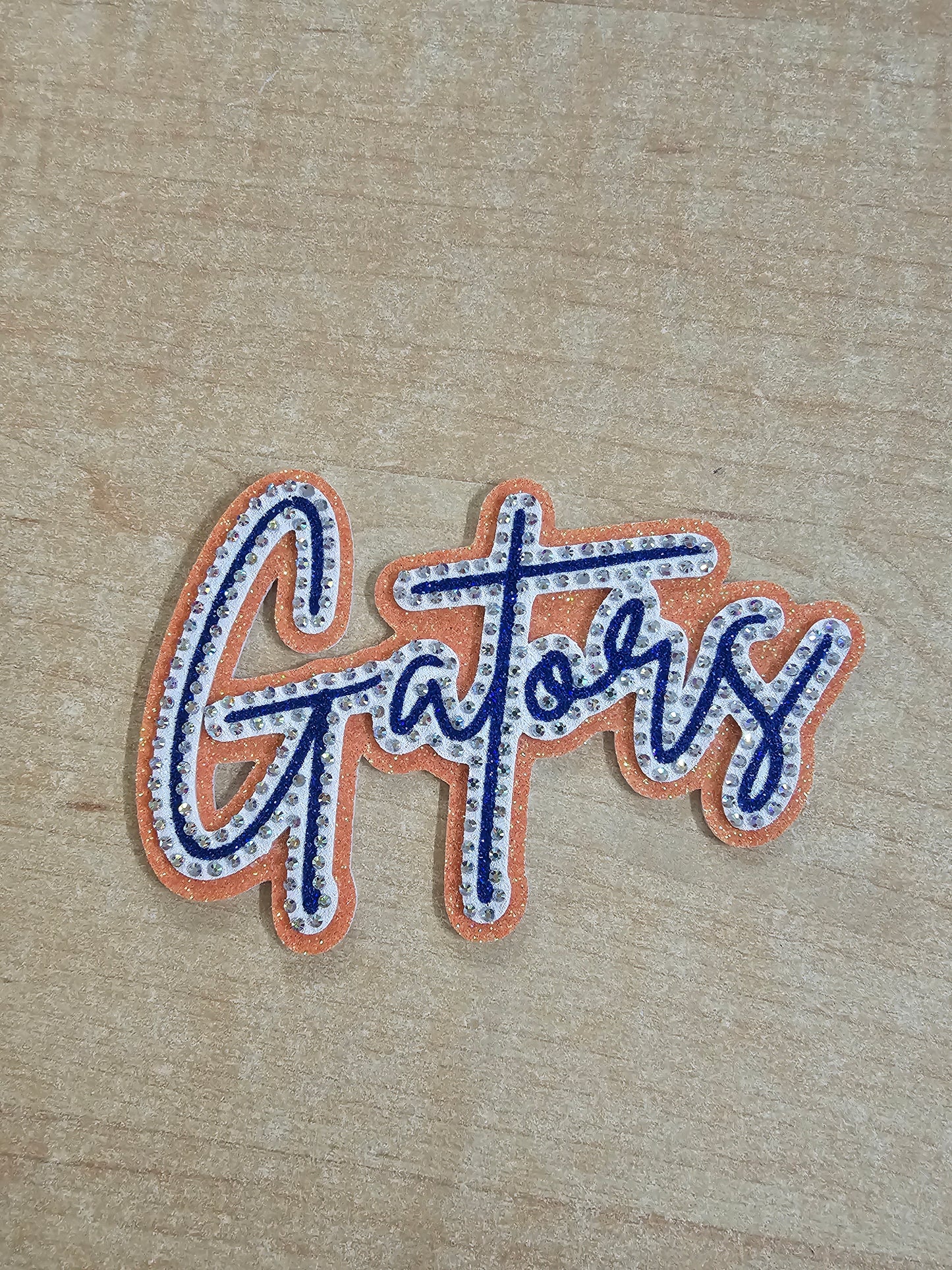 3D Glitter Mascot Rhinestone Hat Patch