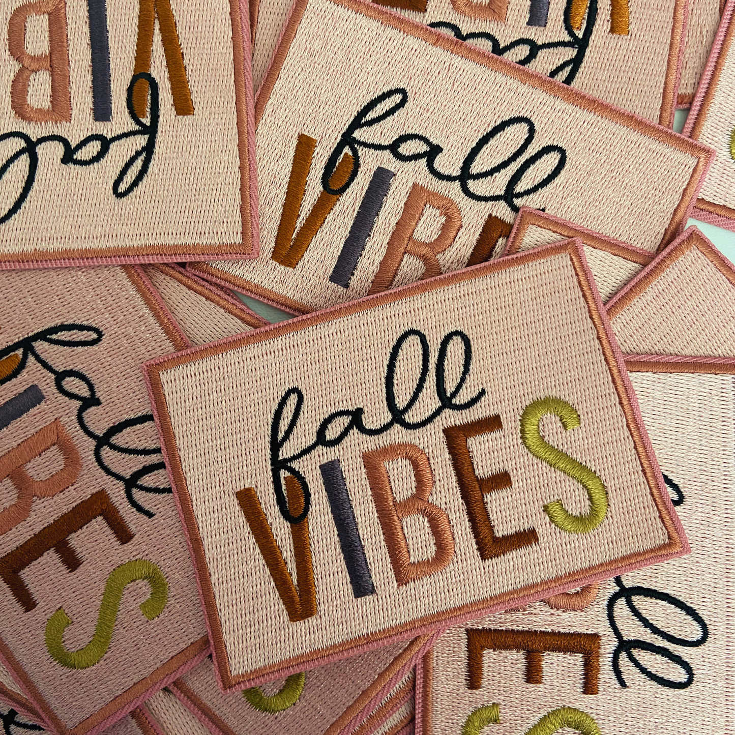 4" Fall Vibes - Embroidered Hat Patch
