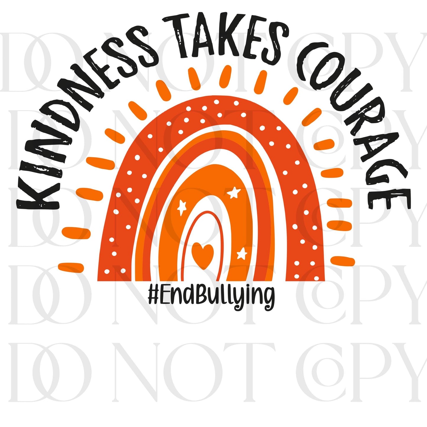 Kindness Takes Courage Orange Rainbow (Direct To Film)