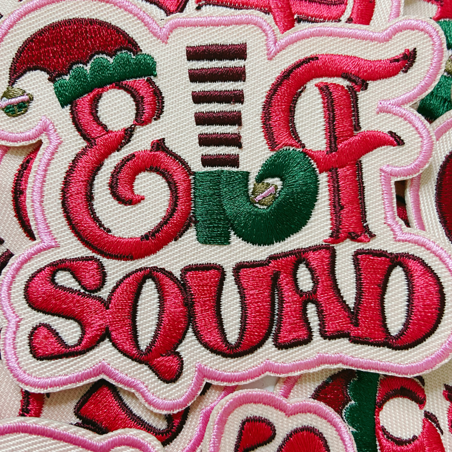 3.5" Sorta Merry, Sorta Scarry - Embroidered Hat Patch