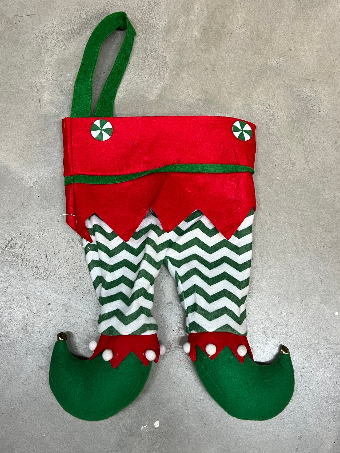 Elf Pant Stocking Red Striped