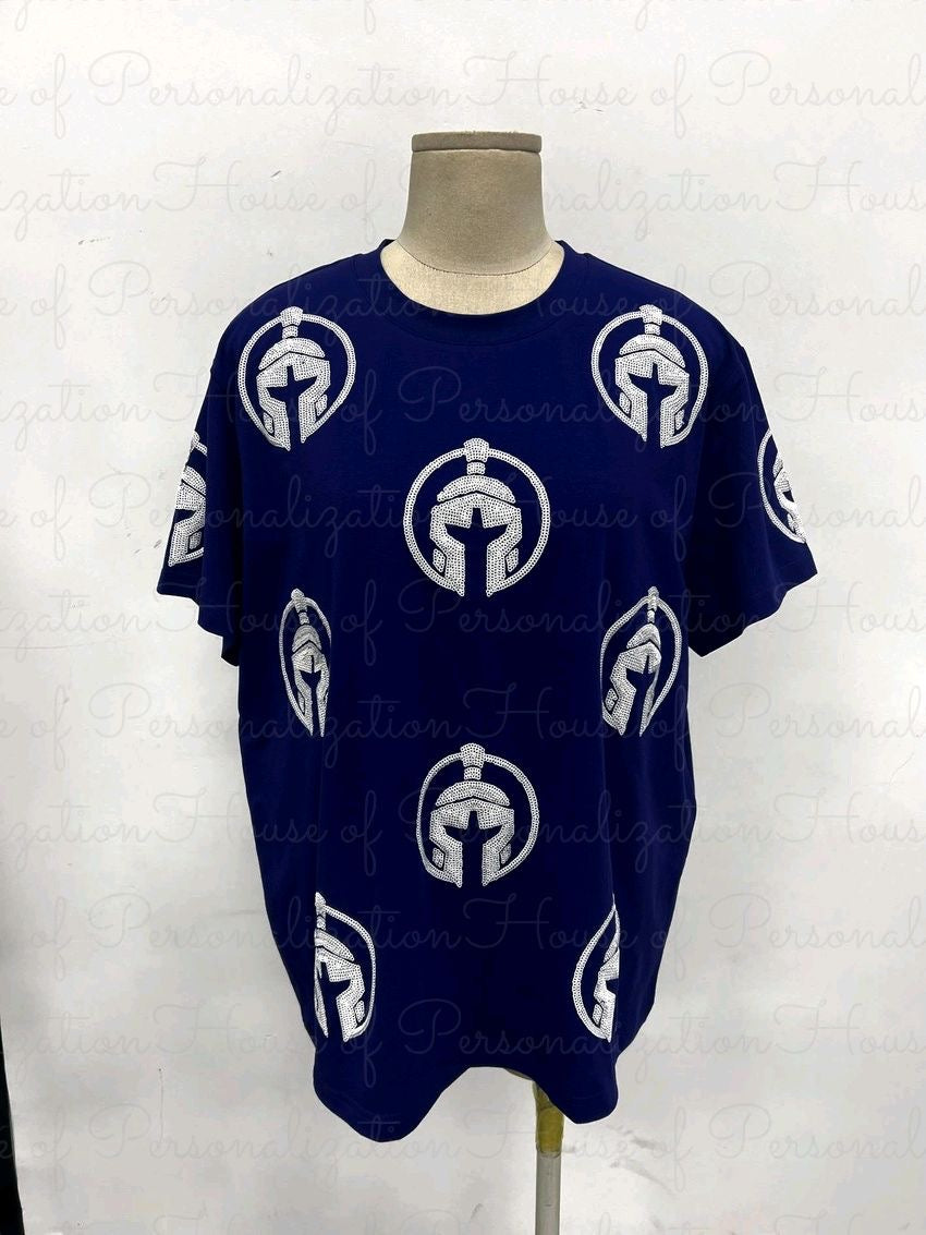 Warrior Scattered Logo Sequin Tee