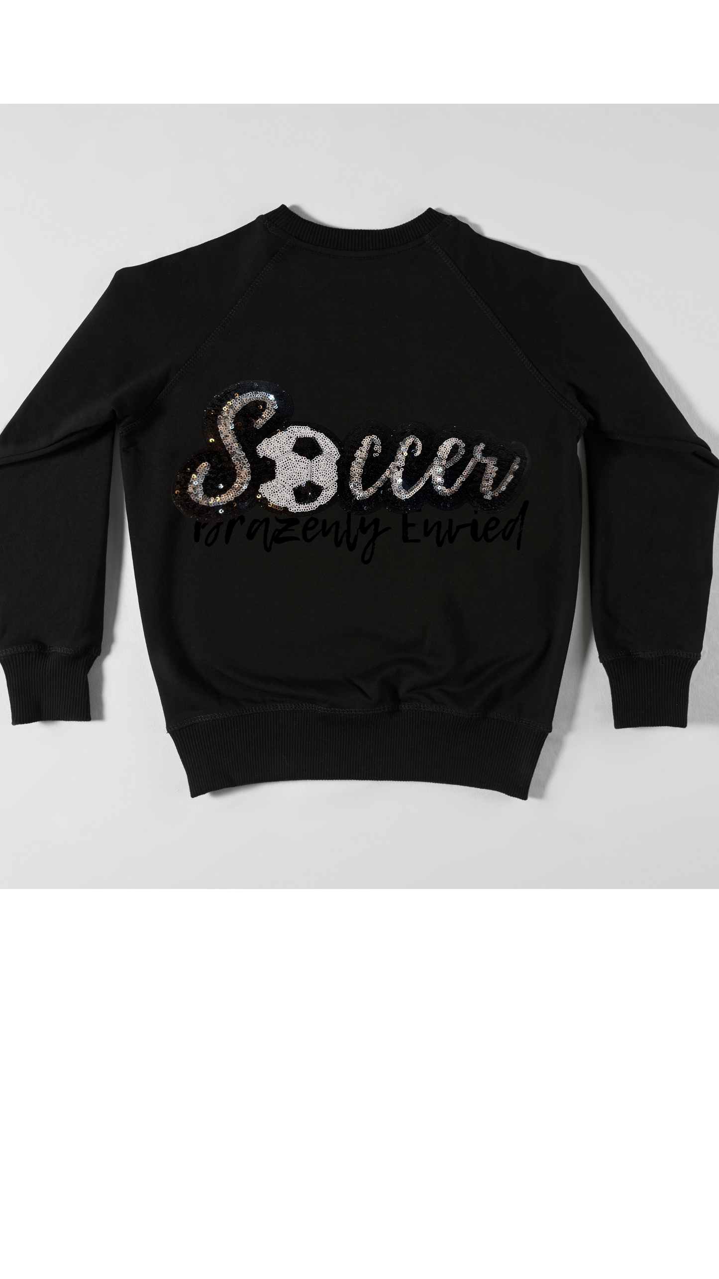"Soccer" word Sequin patch