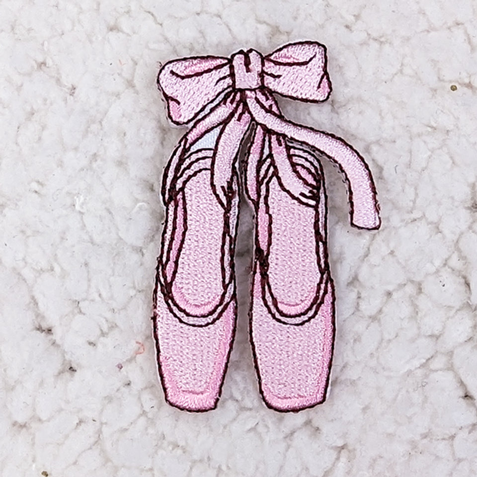 Ballet Slippers Embroidered HAT/POCKET Patch