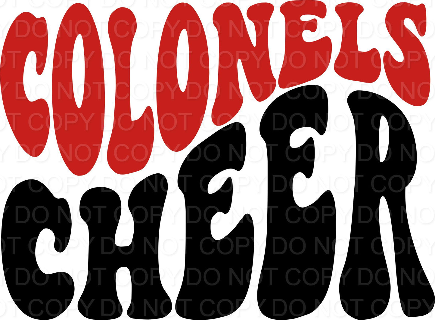 Red and Black Colonels Cheer Retro Wave (Direct To Film)
