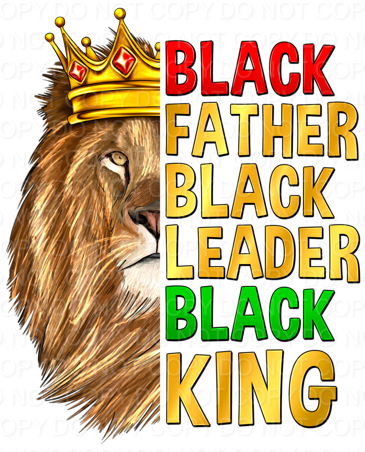 Black Father Black Leader Black King(Direct To Film)