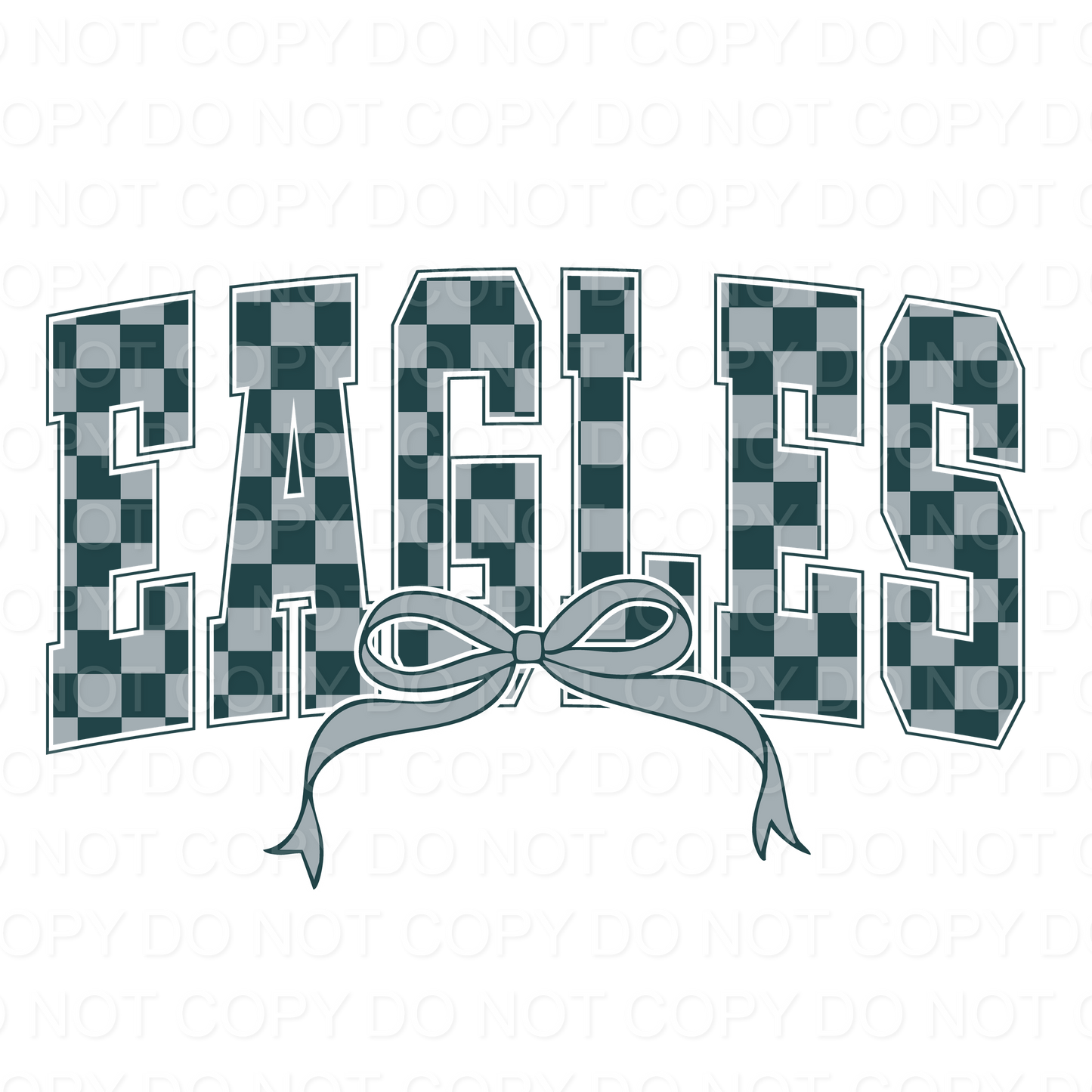 Checkered Eagles with Bow (Direct To Film)