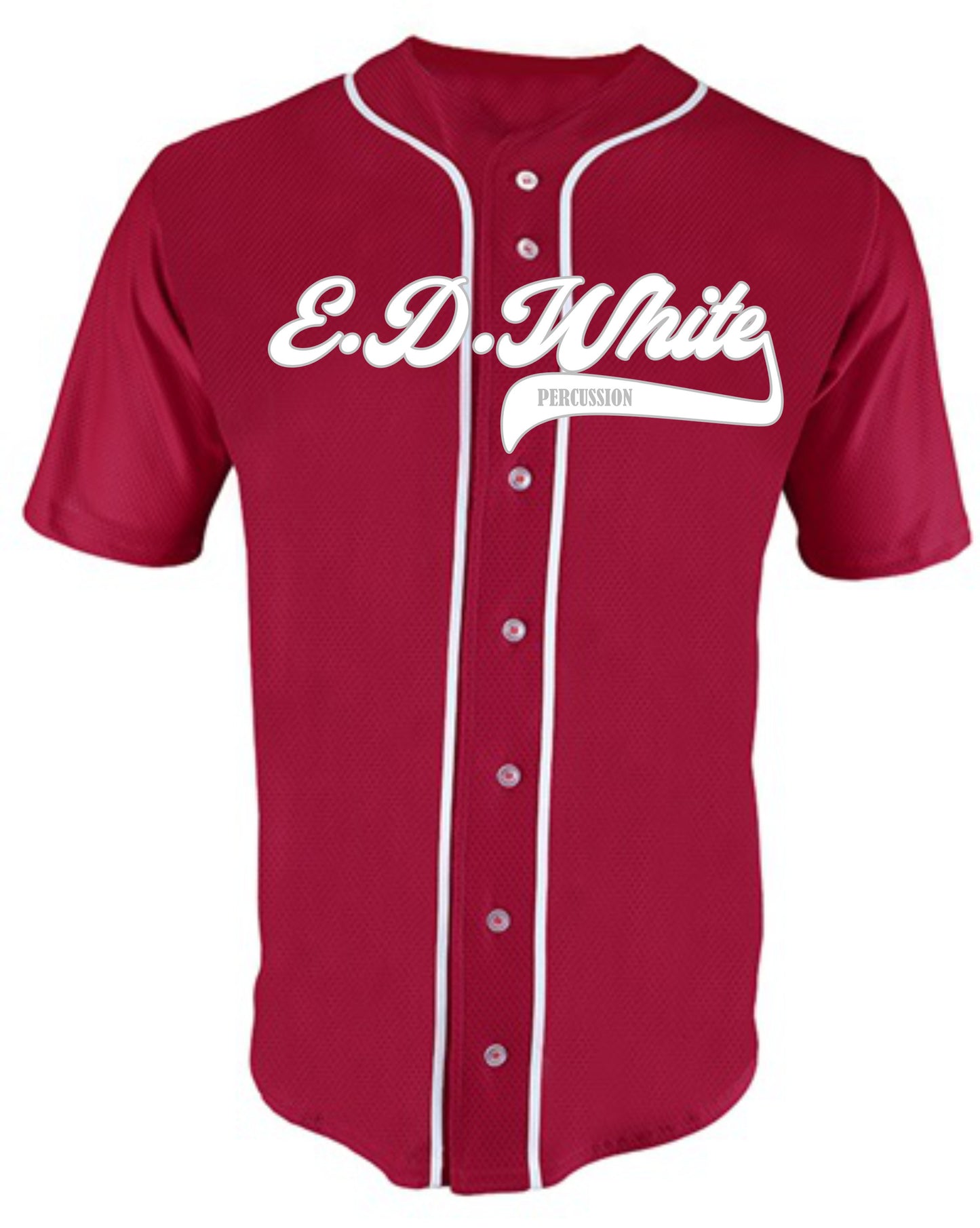 E.D.White Indoor Percussion Baseball Jersey