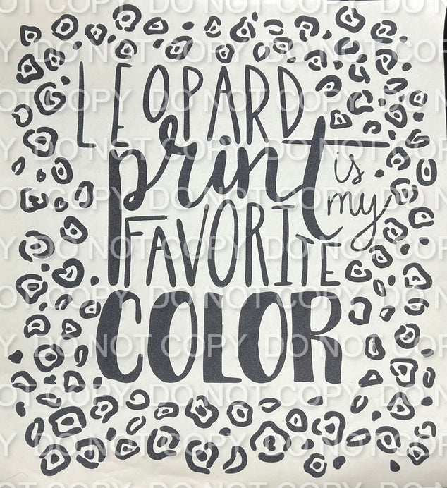 Leopard is My Favorite Color Single Color (Adult)