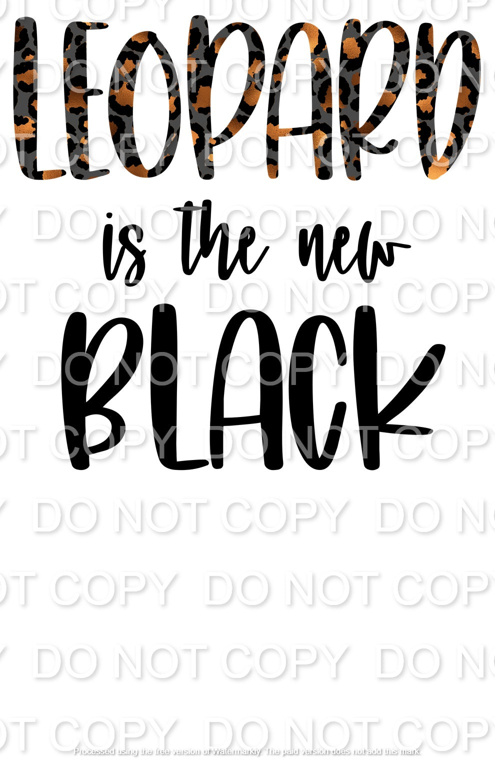 Leopard is the New Black Full Color (Adult)